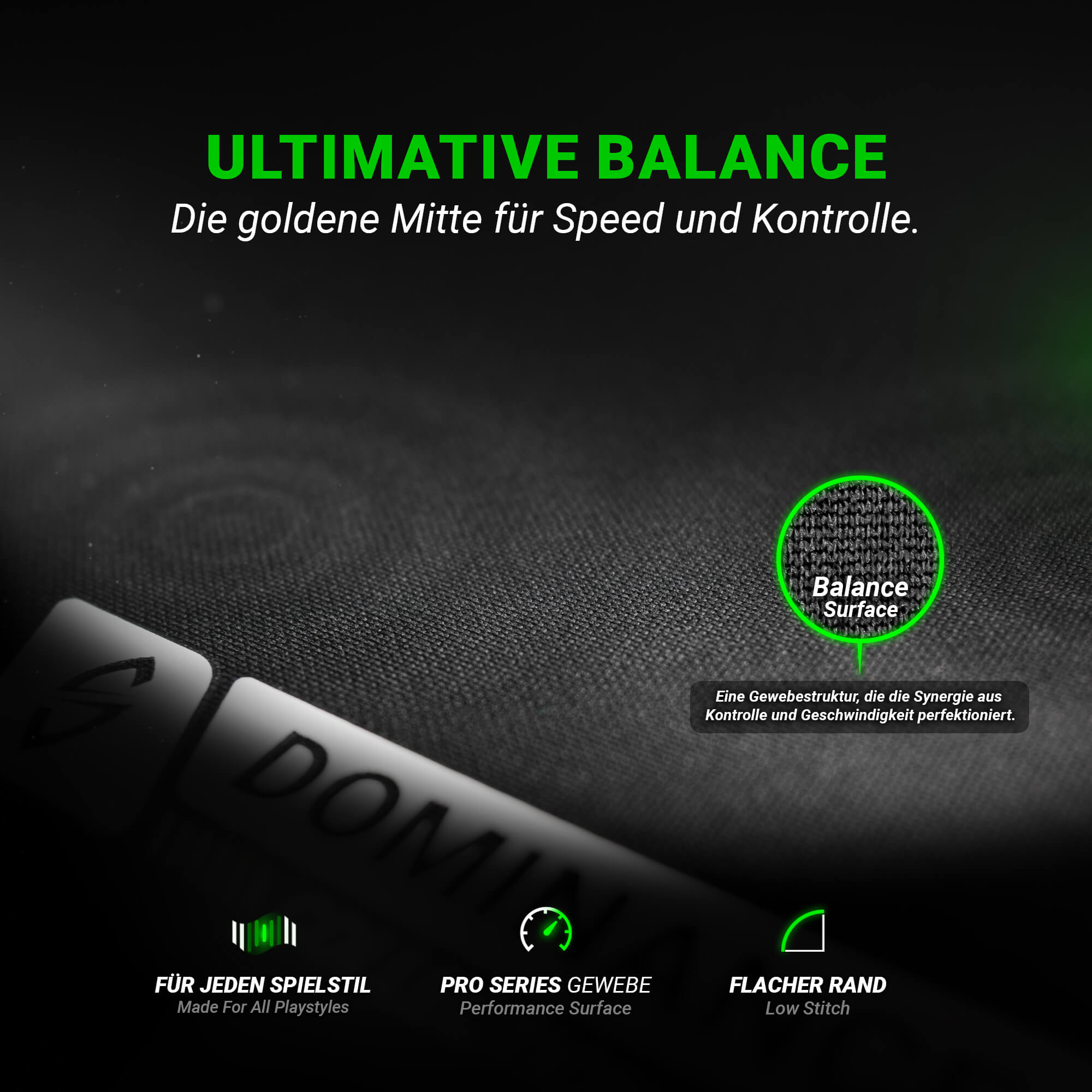 Balance Mauspad SilverShift – 100×50 cm – Hybrid für jeden Spielstil