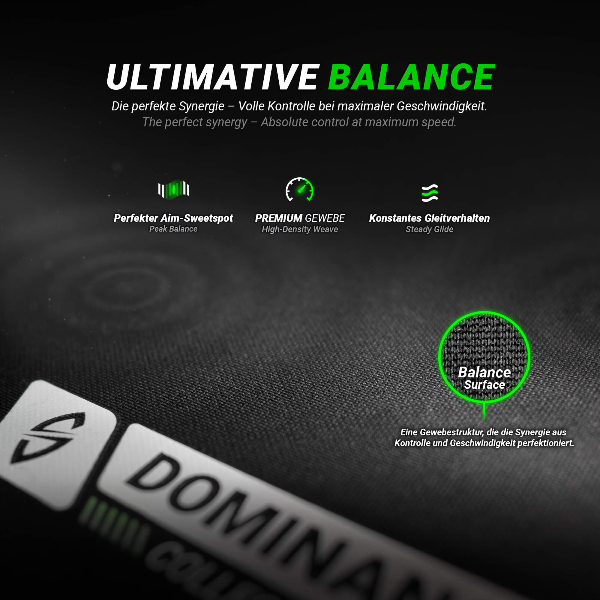 SILVERShift – Hybrid Gaming Mauspad – 100x50cm XXL Deskmat