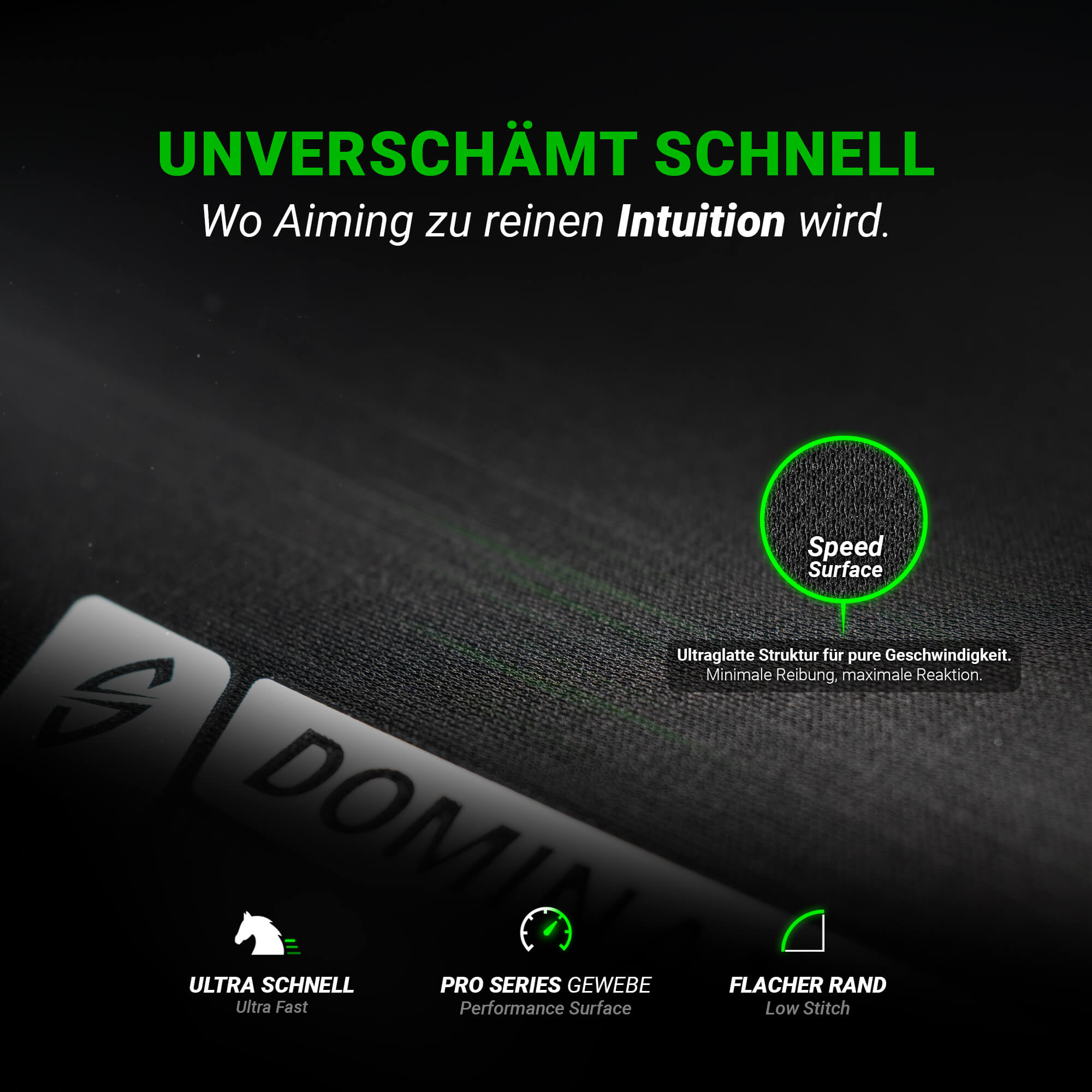 Speed Mauspad FlickStorm – 100×50 cm – Speed ohne Limit