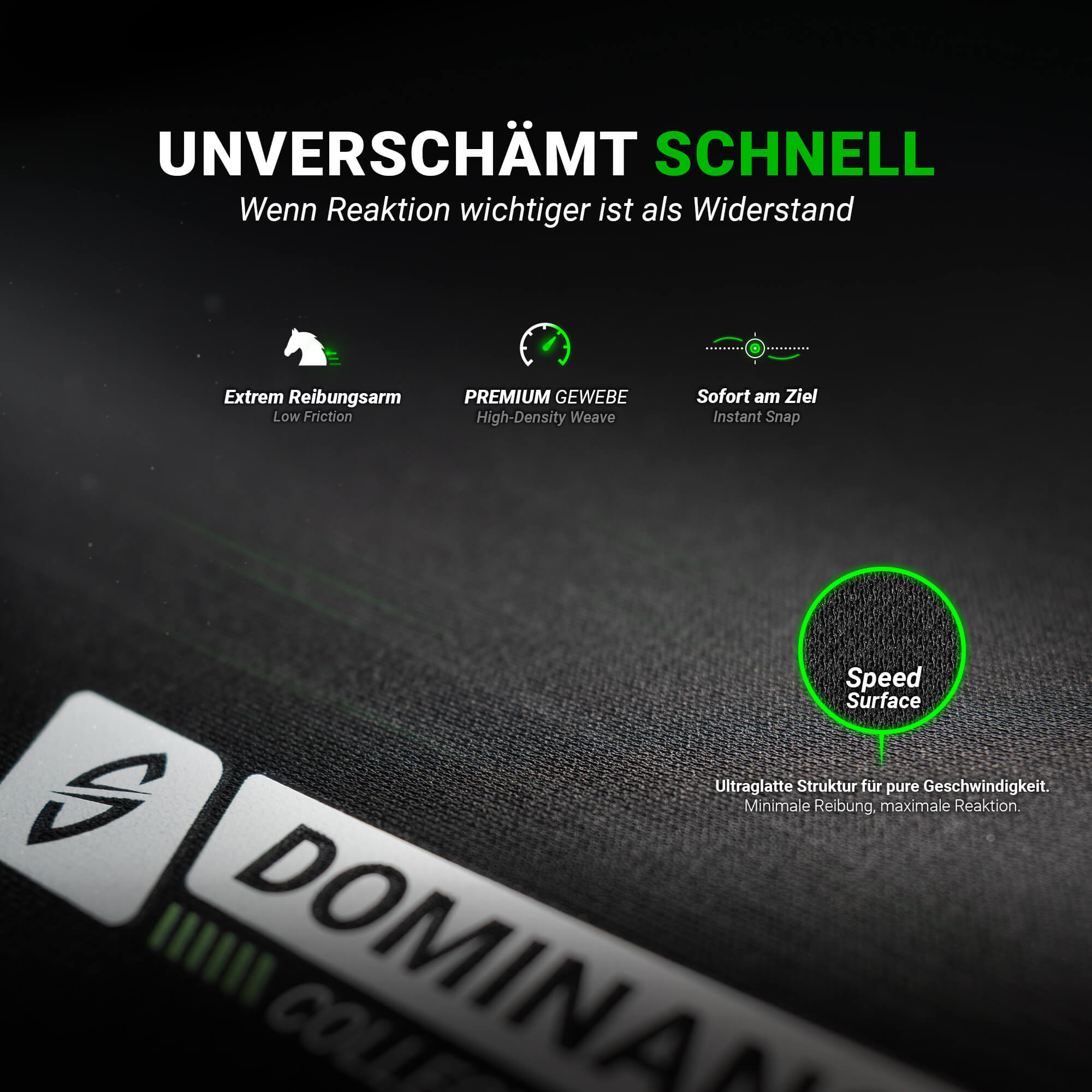 SensoryBoost FlickStorm Speed Gaming Mauspad – 100x50cm XXL Deskmat