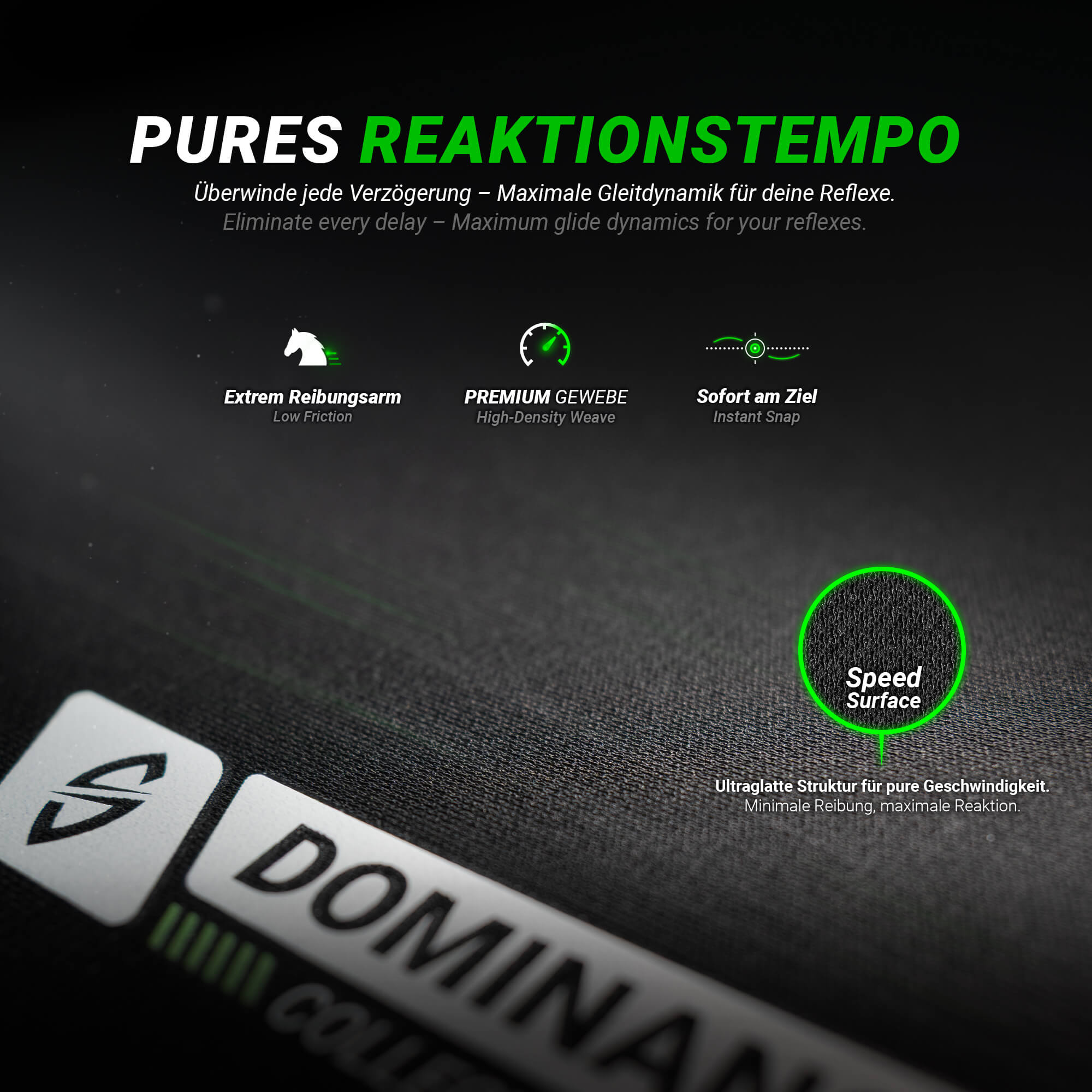 FLICKStorm – Speed Gaming Mauspad – 100x50cm XXL Deskmat