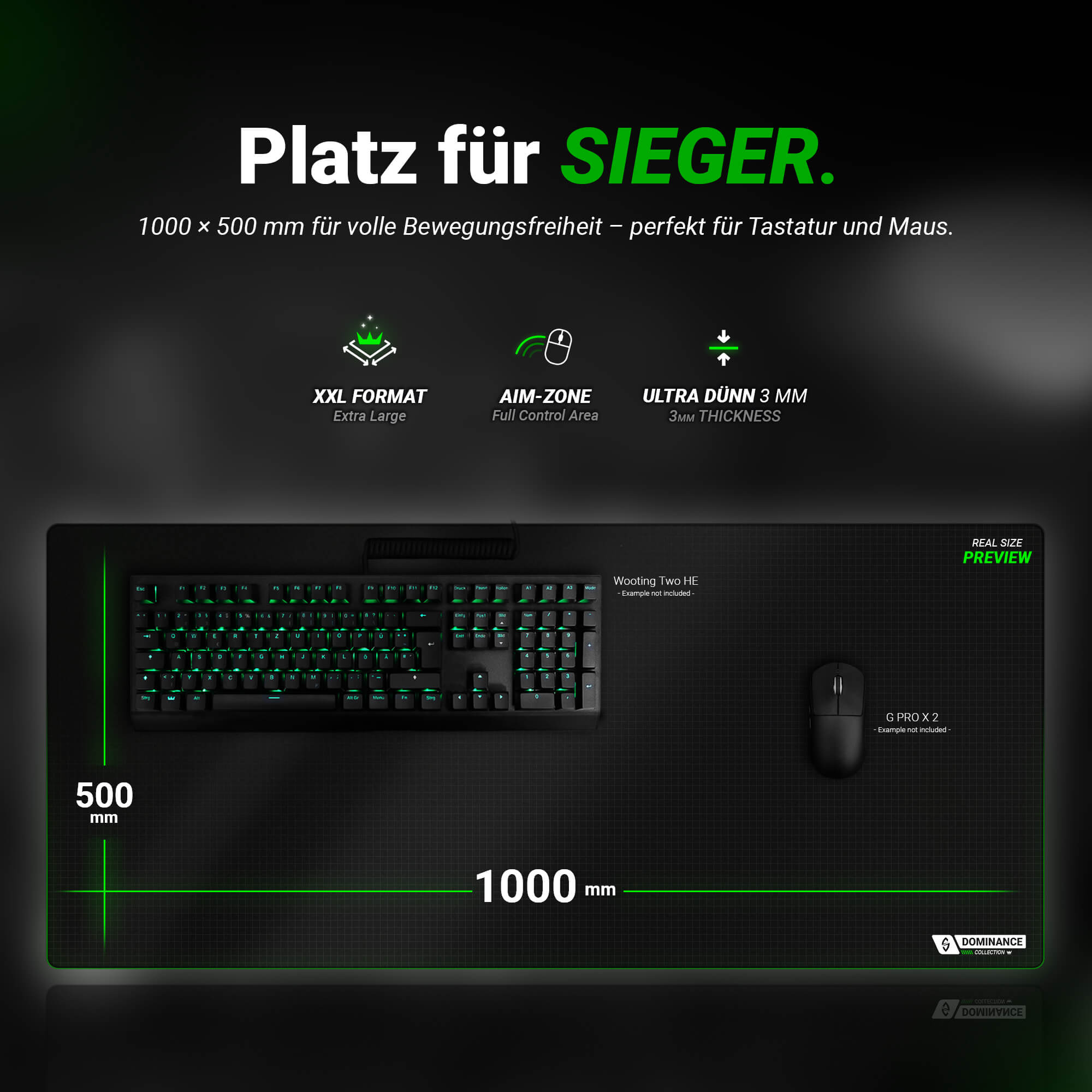 SilverSHIFT Gaming Mousepad 100×50 cm – The Perfect Balance