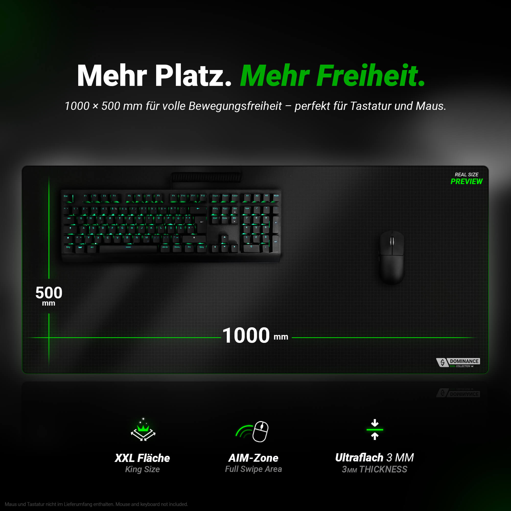 TrueAIM Gaming Mousepad 100×50 cm – Control When It Counts