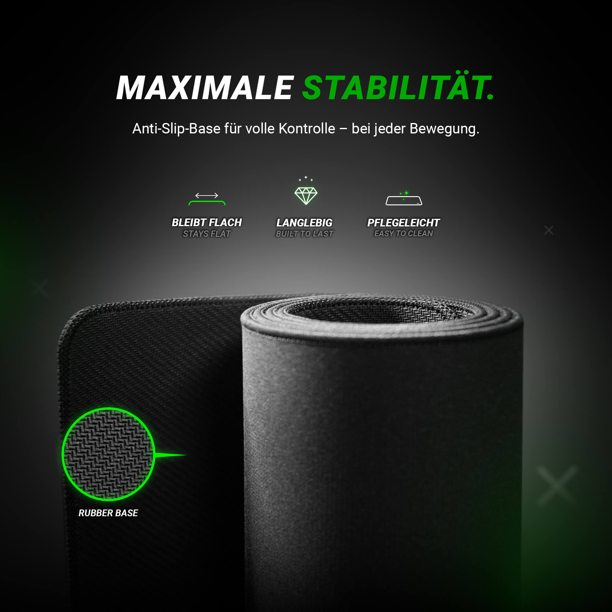 FlickSTORM Gaming Mauspad 100×50 cm – Speed ohne Limit