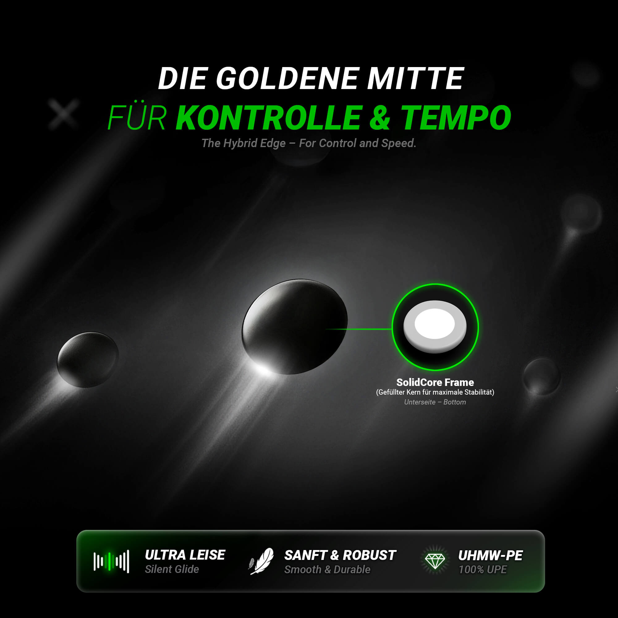 SensoryBoost ADS (d) Dot Skates – 40 Stück – Universelle Ersatz-Mausfüße