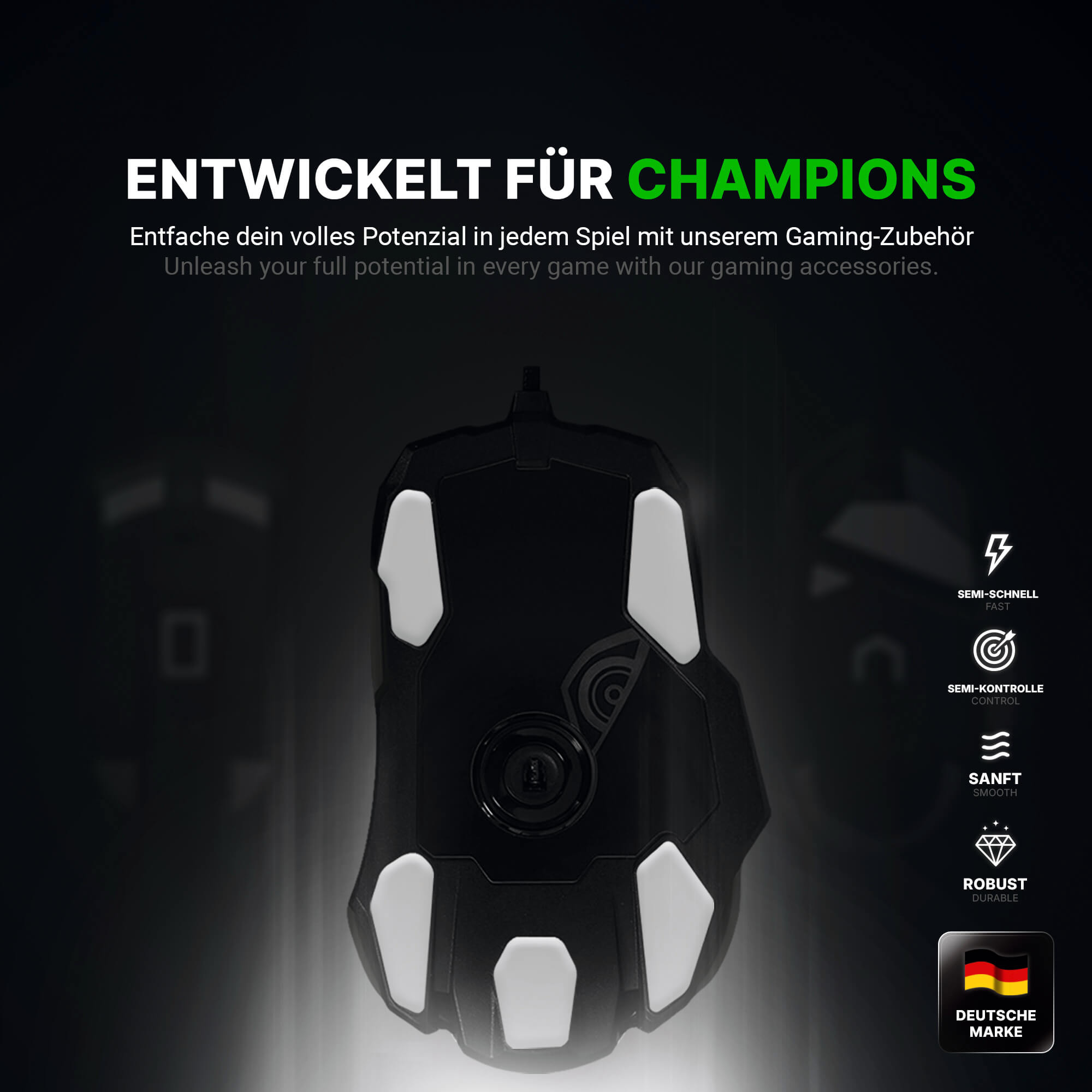 HPS Glides (2er Set) – für Roccat Kone AIMO
