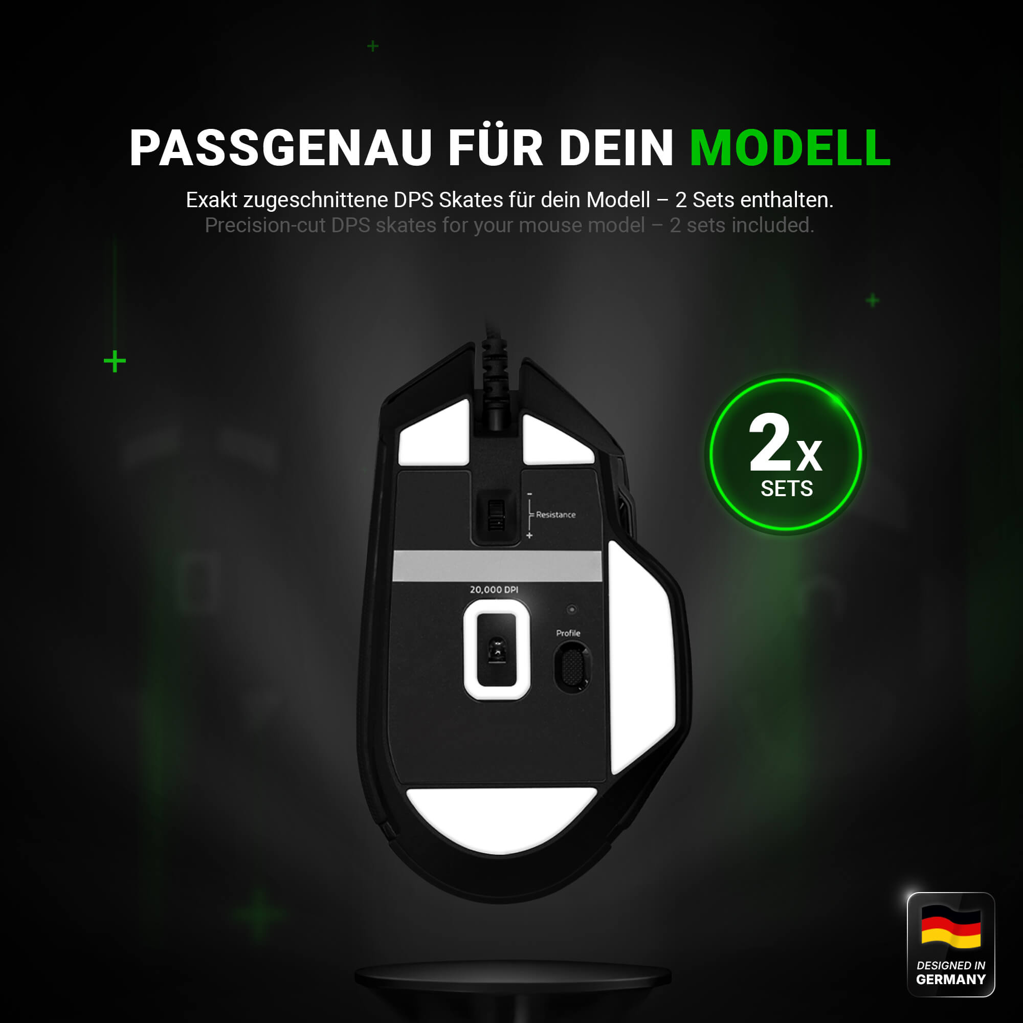 DPS Series – Mausfüße für Razer Basilisk V2 – PTFE