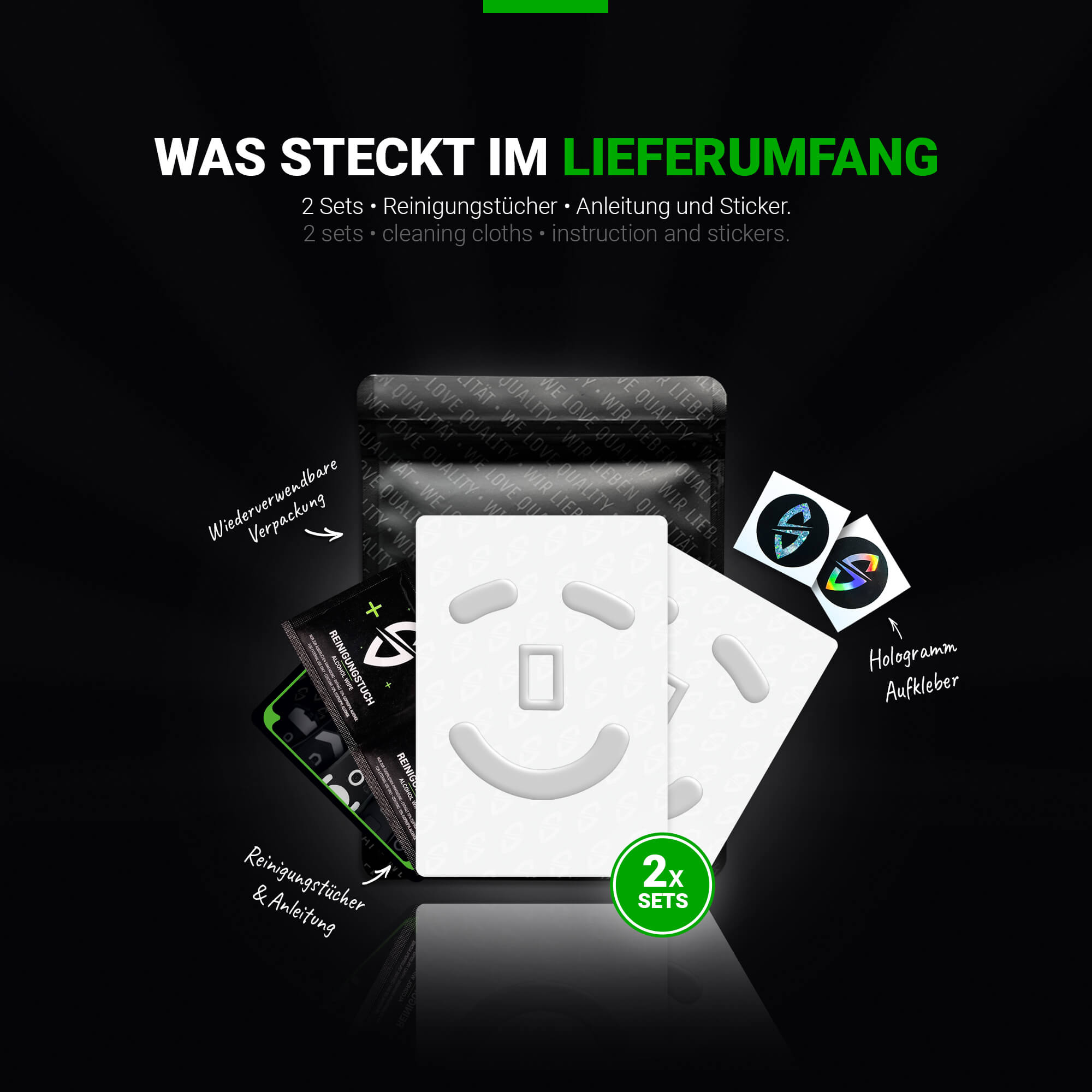 HPS Series – Mausfüße für Razer Deathadder V2 PRO – PTFE