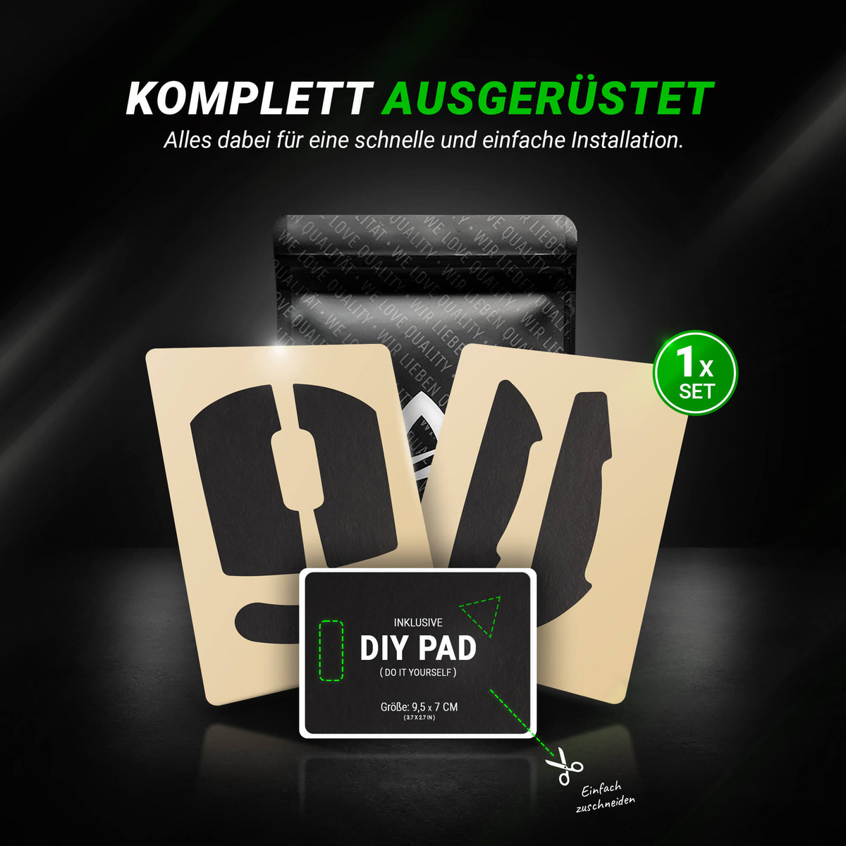 STEALTH Series – Grip Tape für Logitech G PRO 2 Lightspeed (Pre-Cut)
