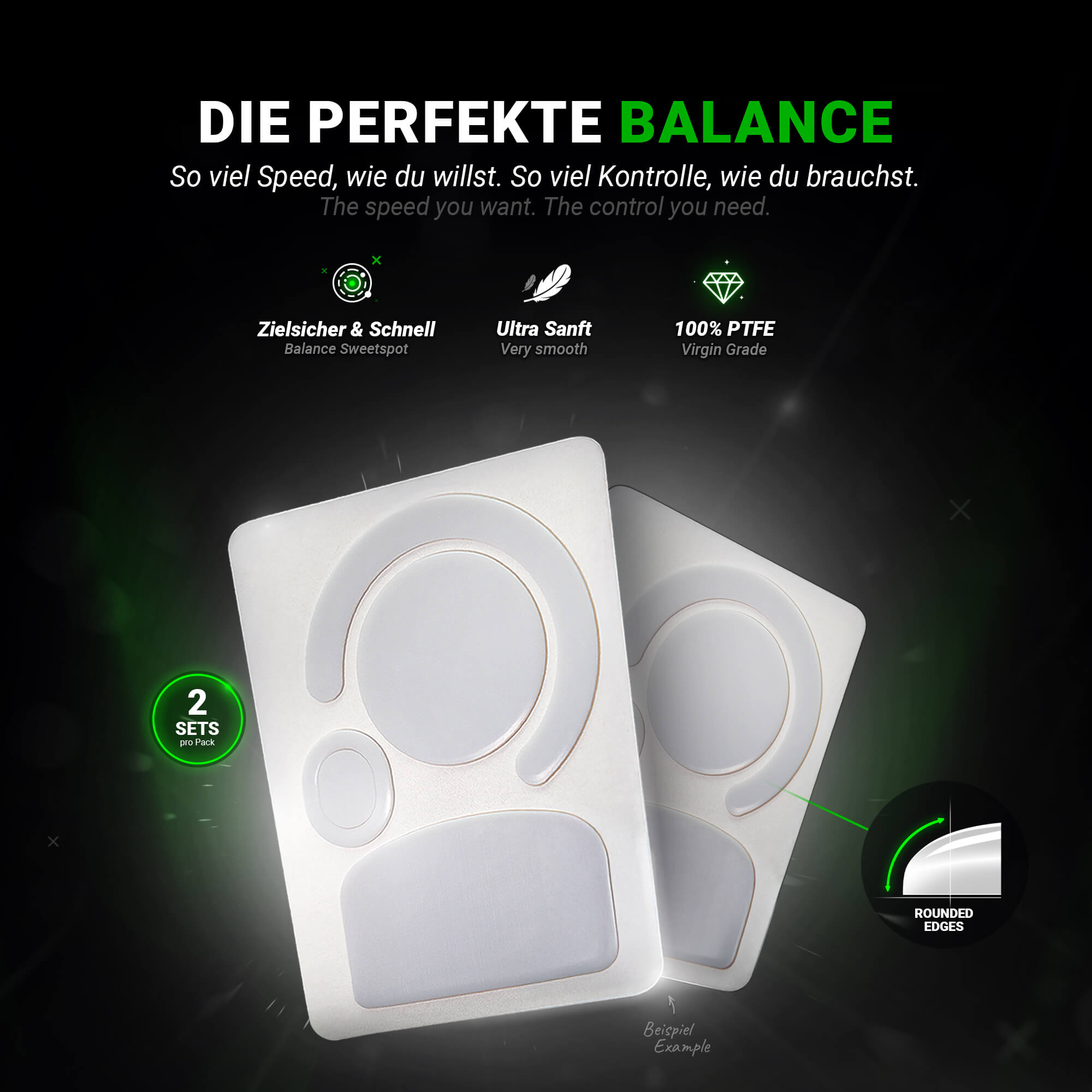 HPS Glides (2er Set) – für Razer Deathadder V4 PRO