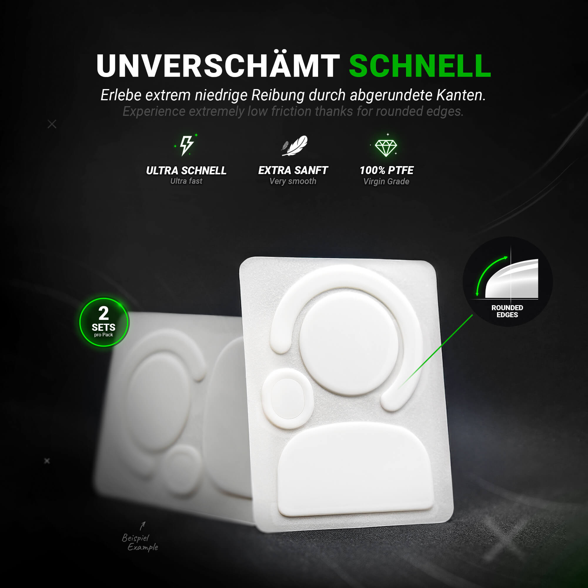 DPS Glides (2er Set) – für Logitech G PRO X Superlight 2