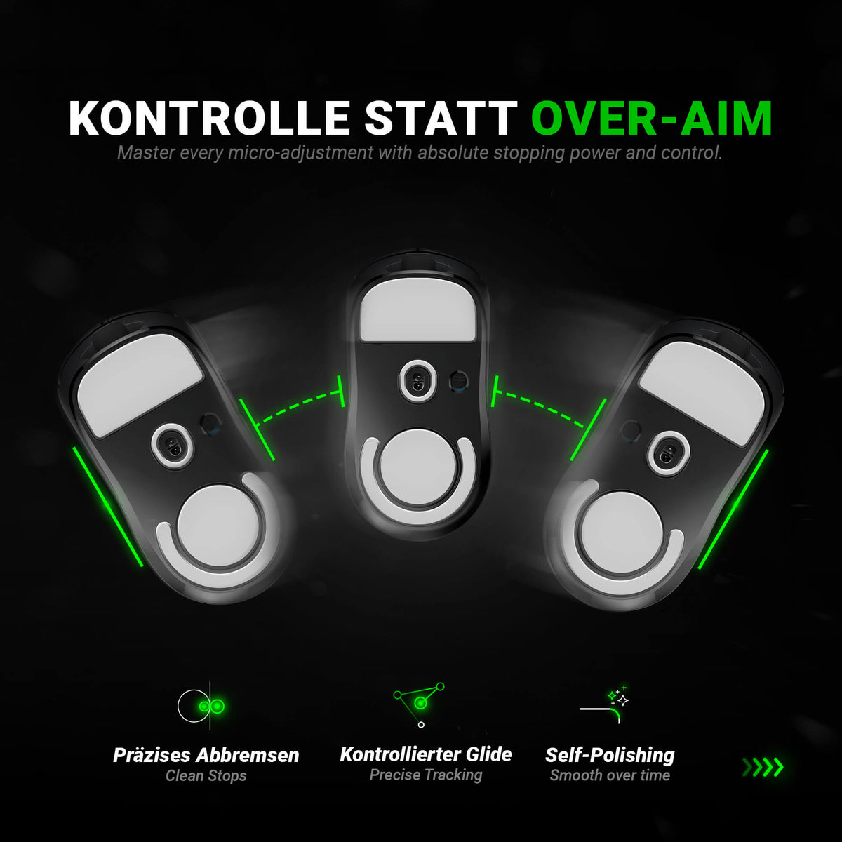 FPS Glides (2x) for Logitech G502 Hero (Wired Ver.)