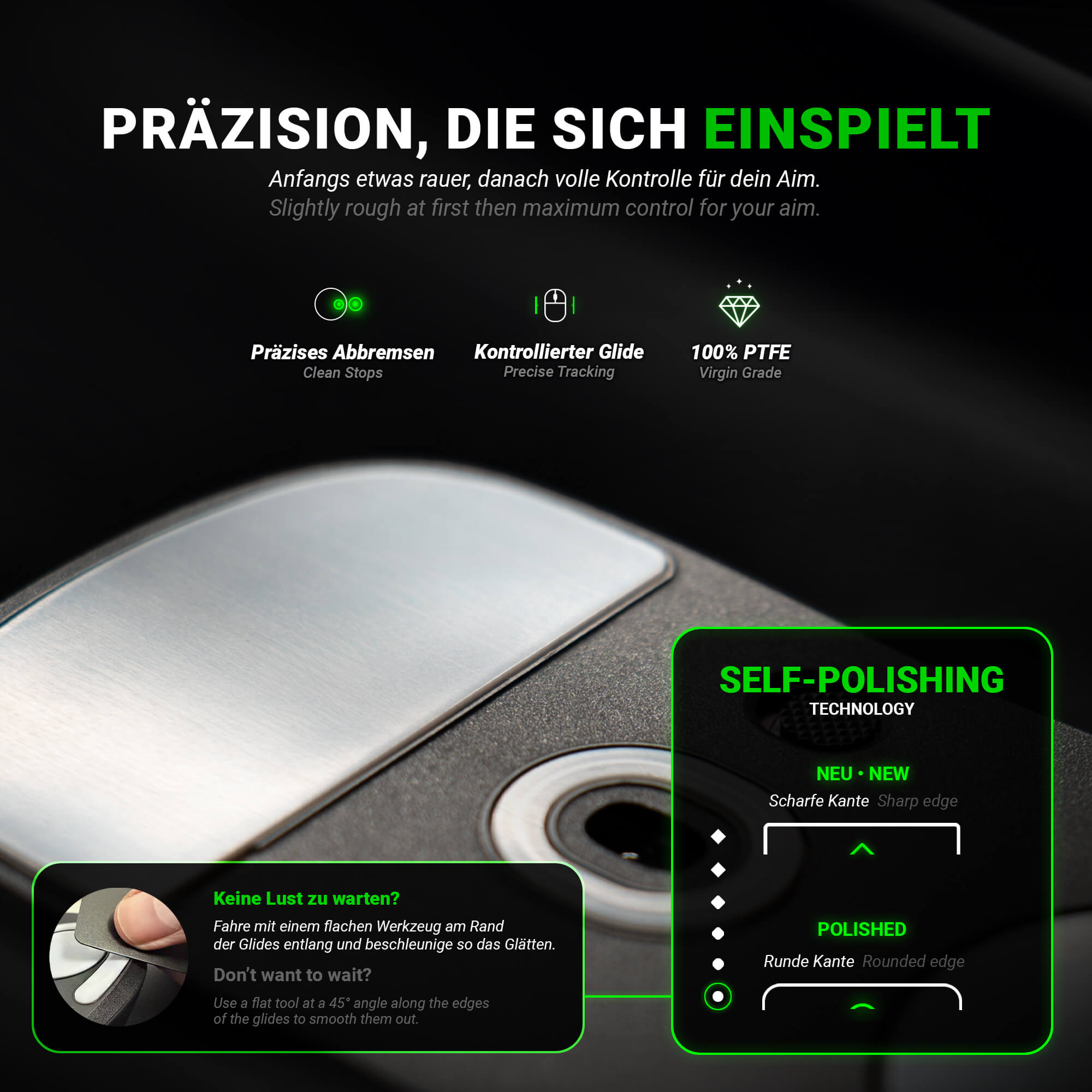 FPS Glides - 2 Sets - for Logitech G PRO X Superlight 2 DEX