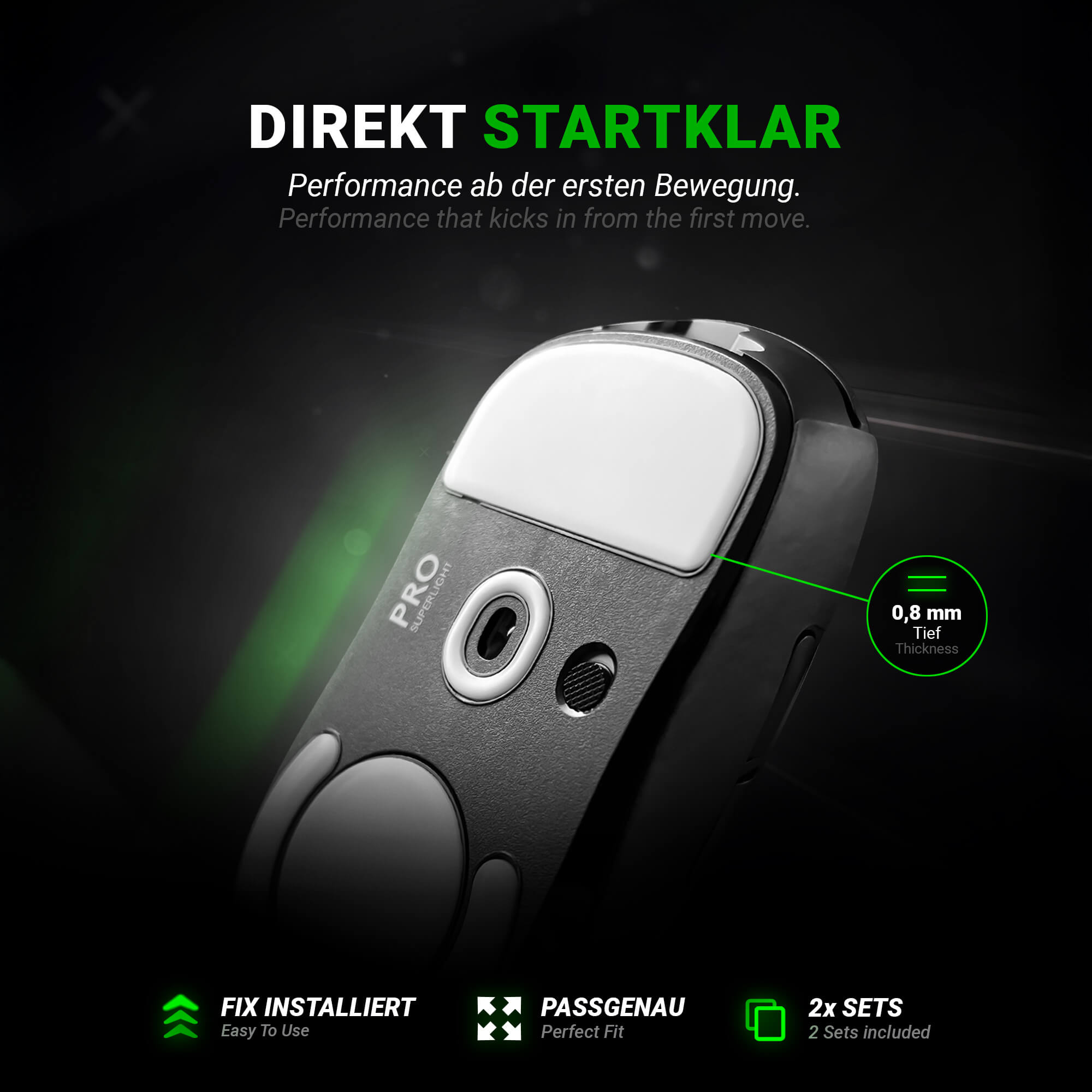 DPS Glides (2er Set) – für Razer Naga X
