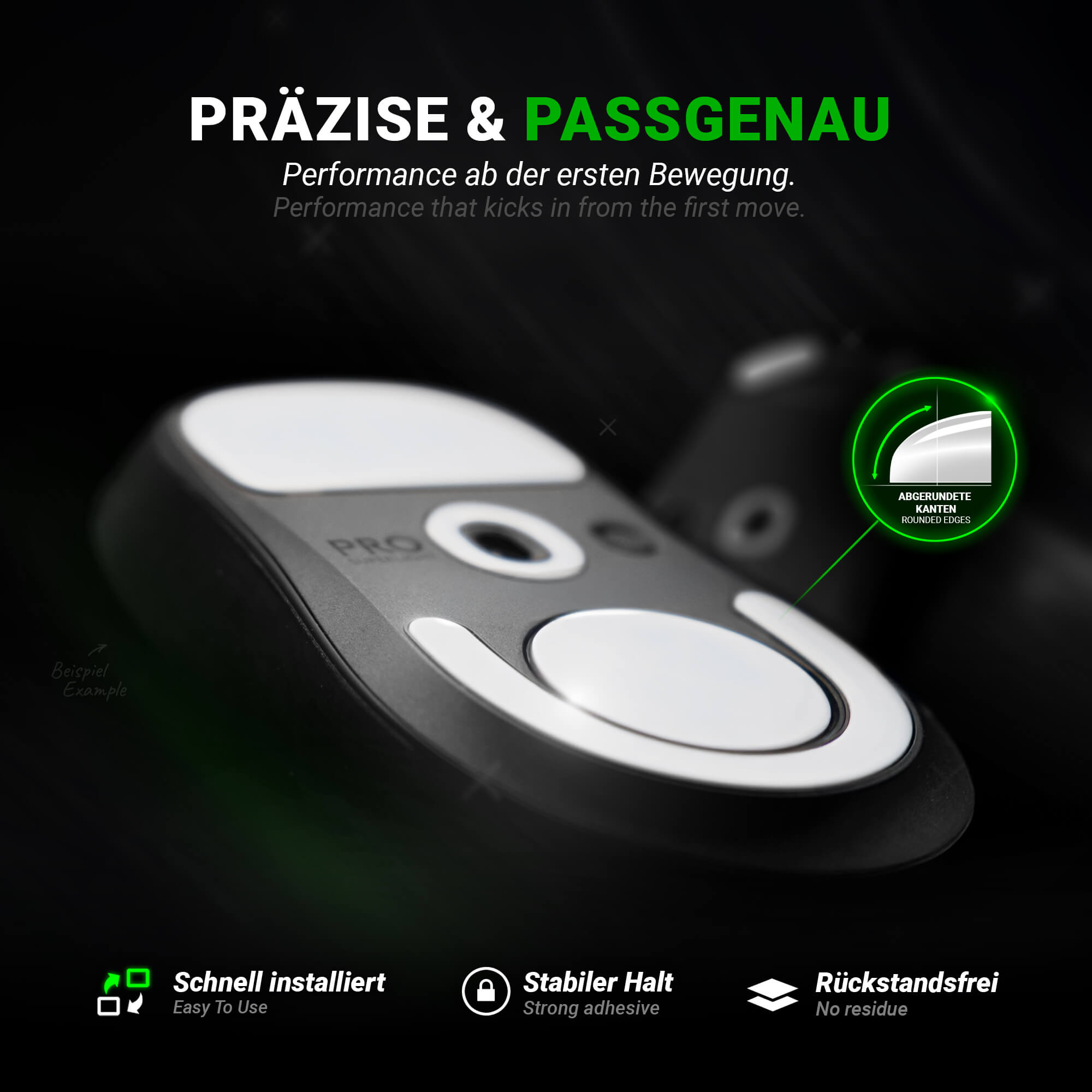 HPS Series – Mausfüße für Razer Basilisk V3 – PTFE