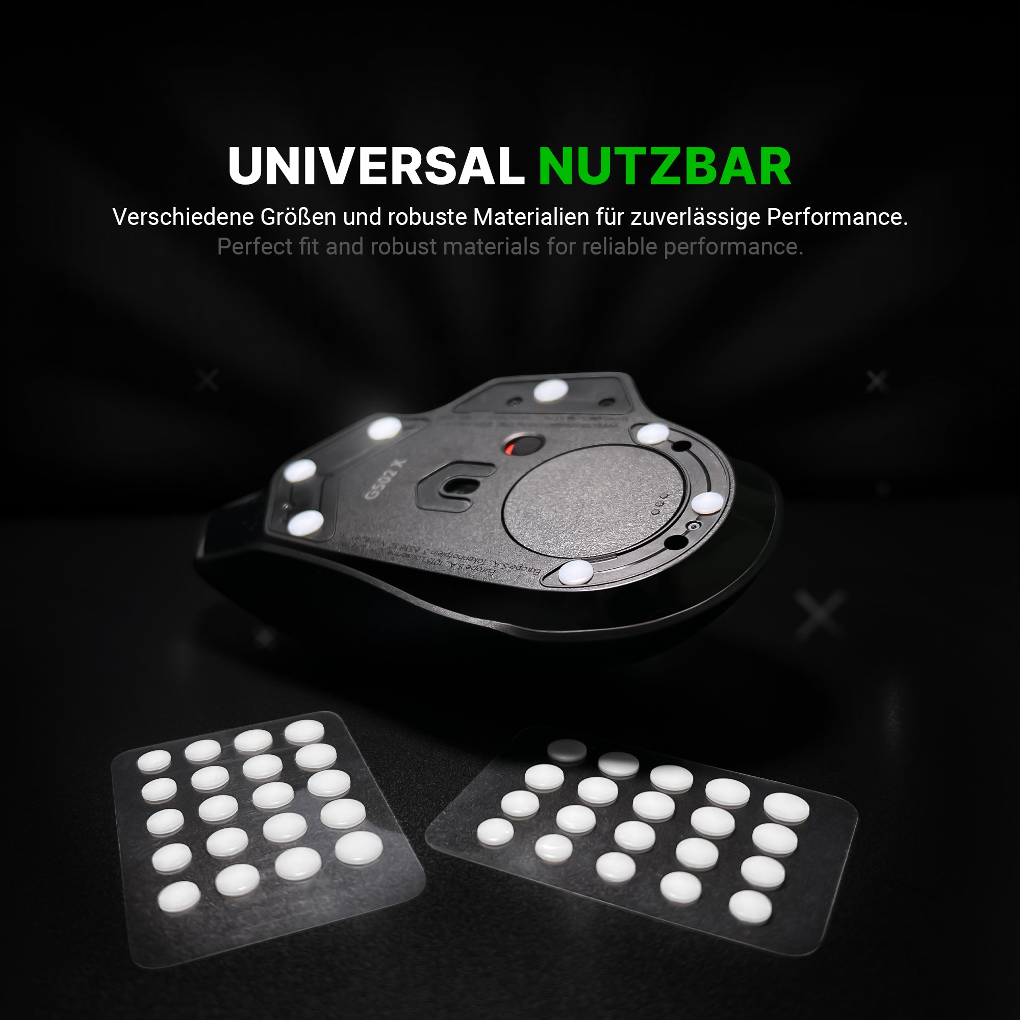 DPS (f) Dot Skates – 40 Stück – Universelle Ersatz-Mausfüße Dots