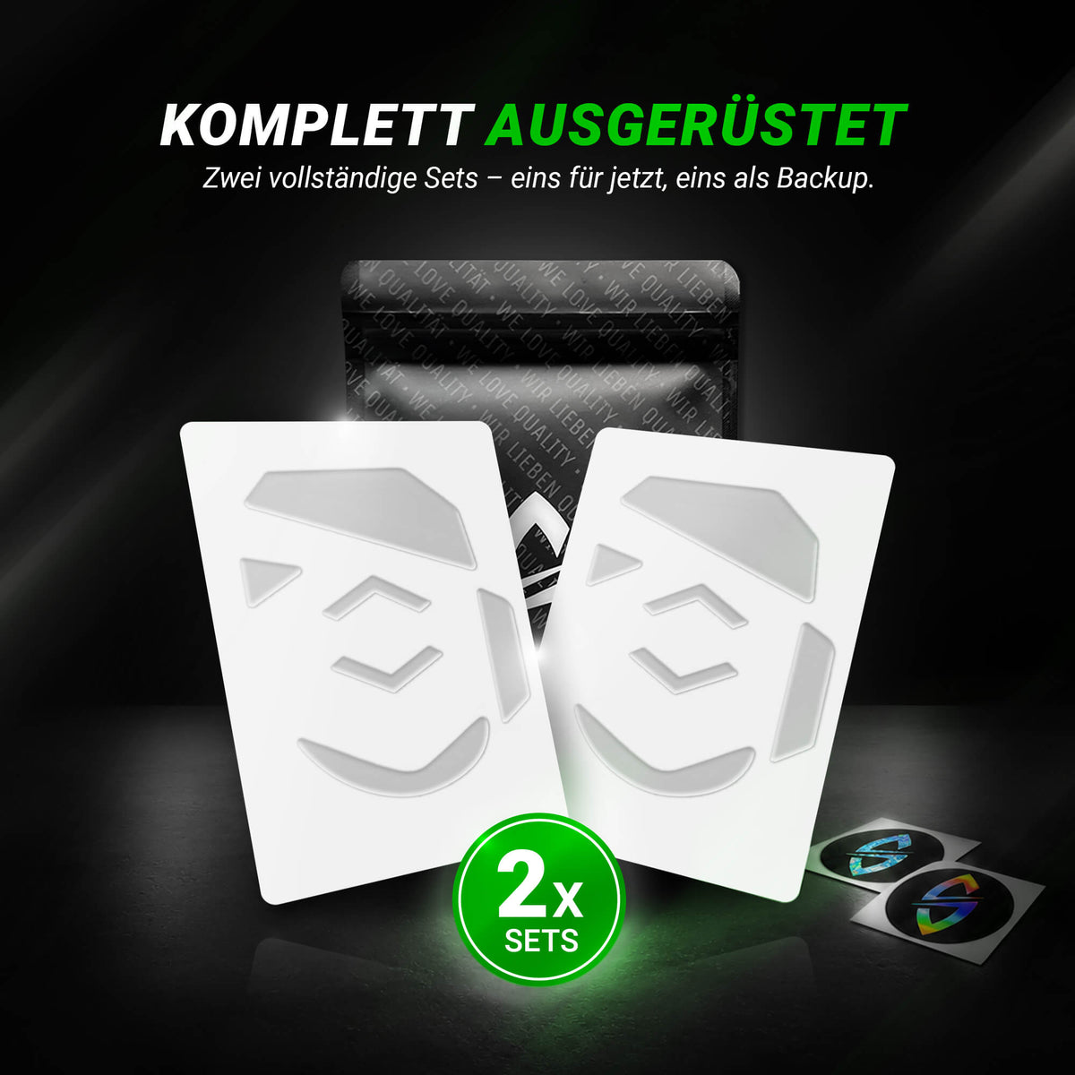 HPS Series – Mausfüße für Logitech G502 Hero (Kabel Ver.) – PTFE