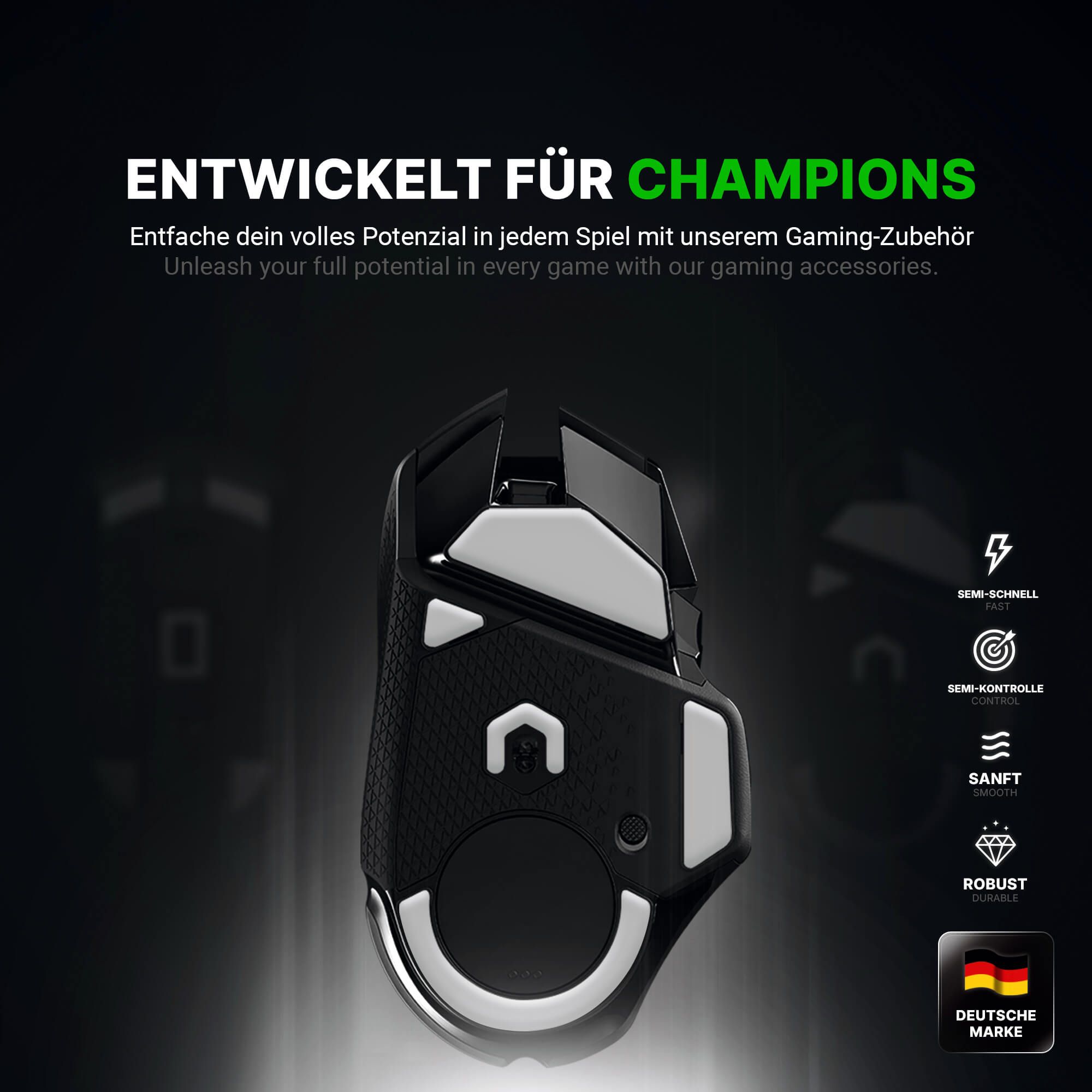 HPS Glides (2 Sets) for Logitech G502 Lightspeed Gaming Mouse - Upgrade Kit