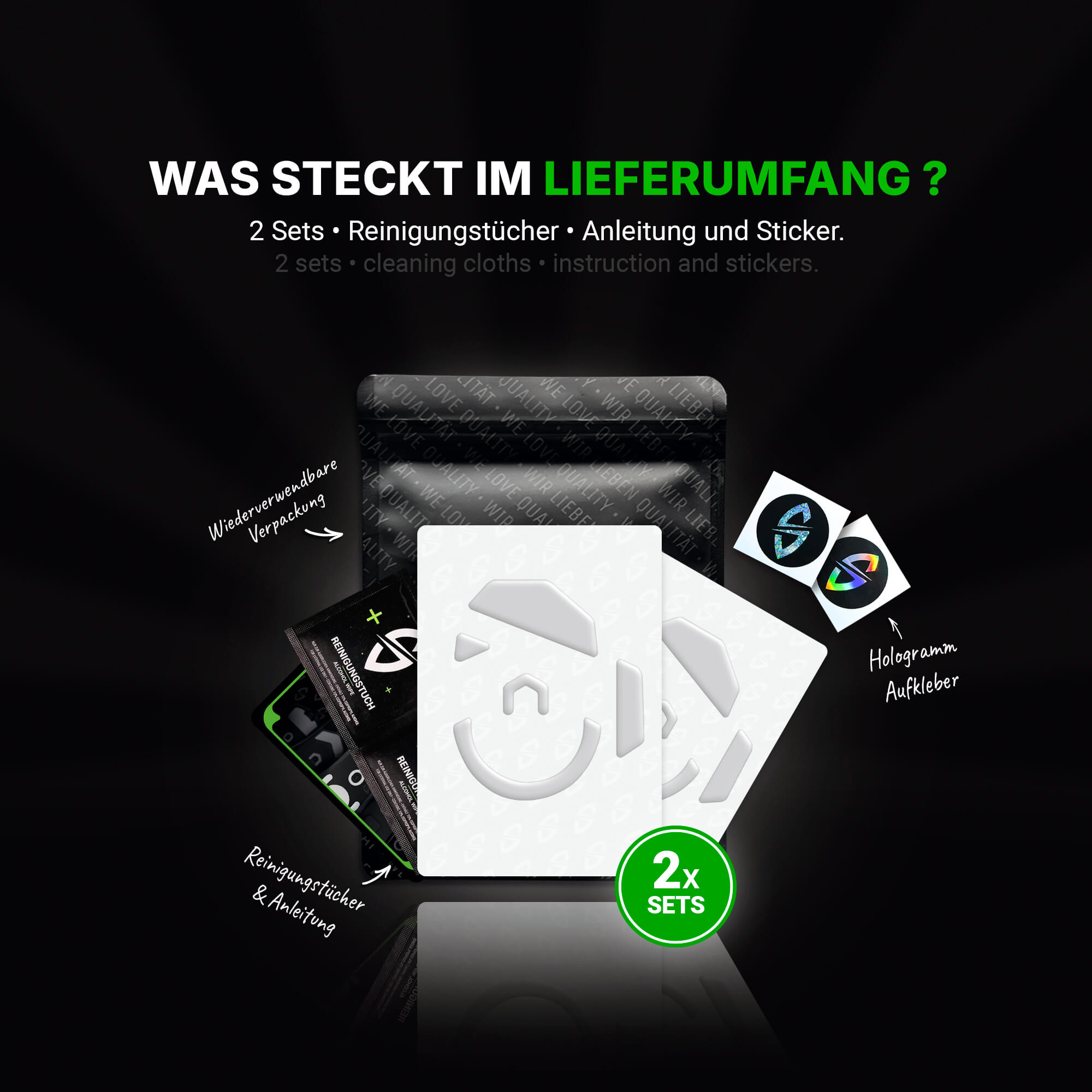 HPS Series – Mausfüße für Logitech G502 Lightspeed – PTFE