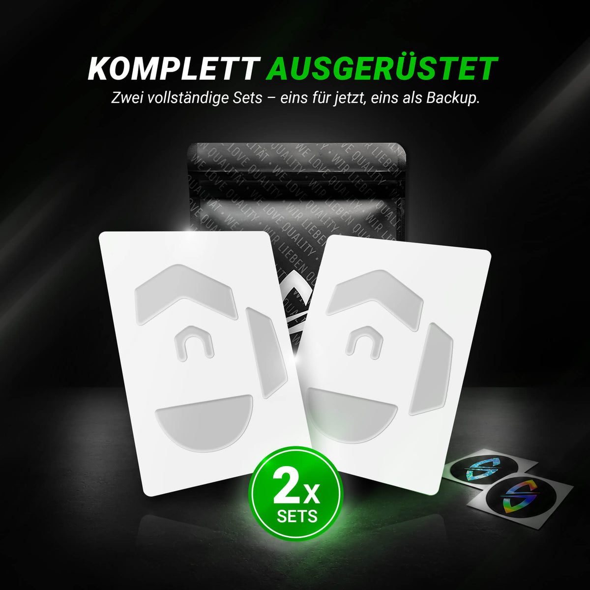 HPS Series – Mausfüße für Logitech G502 X (Kabel Ver.) – PTFE