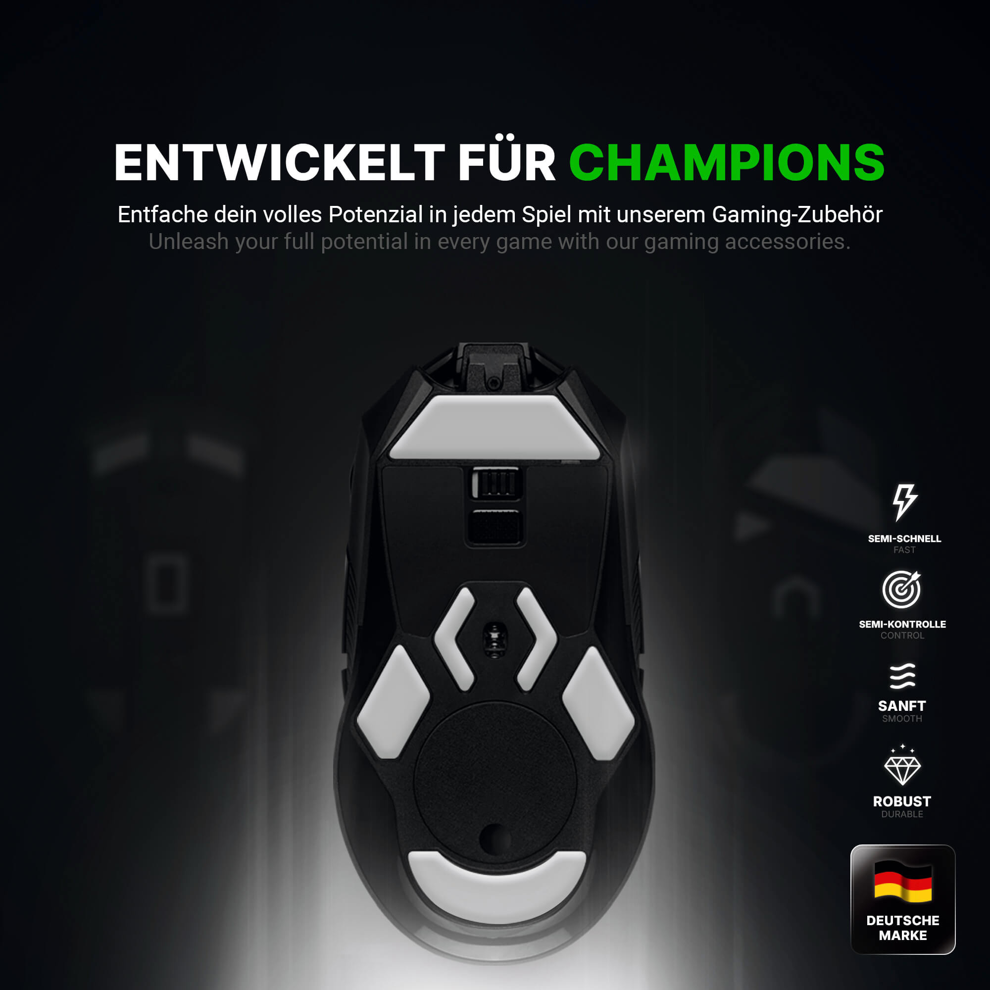 HPS Glides (2 Sets) for Logitech G903 Gaming Mouse - Upgrade Kit