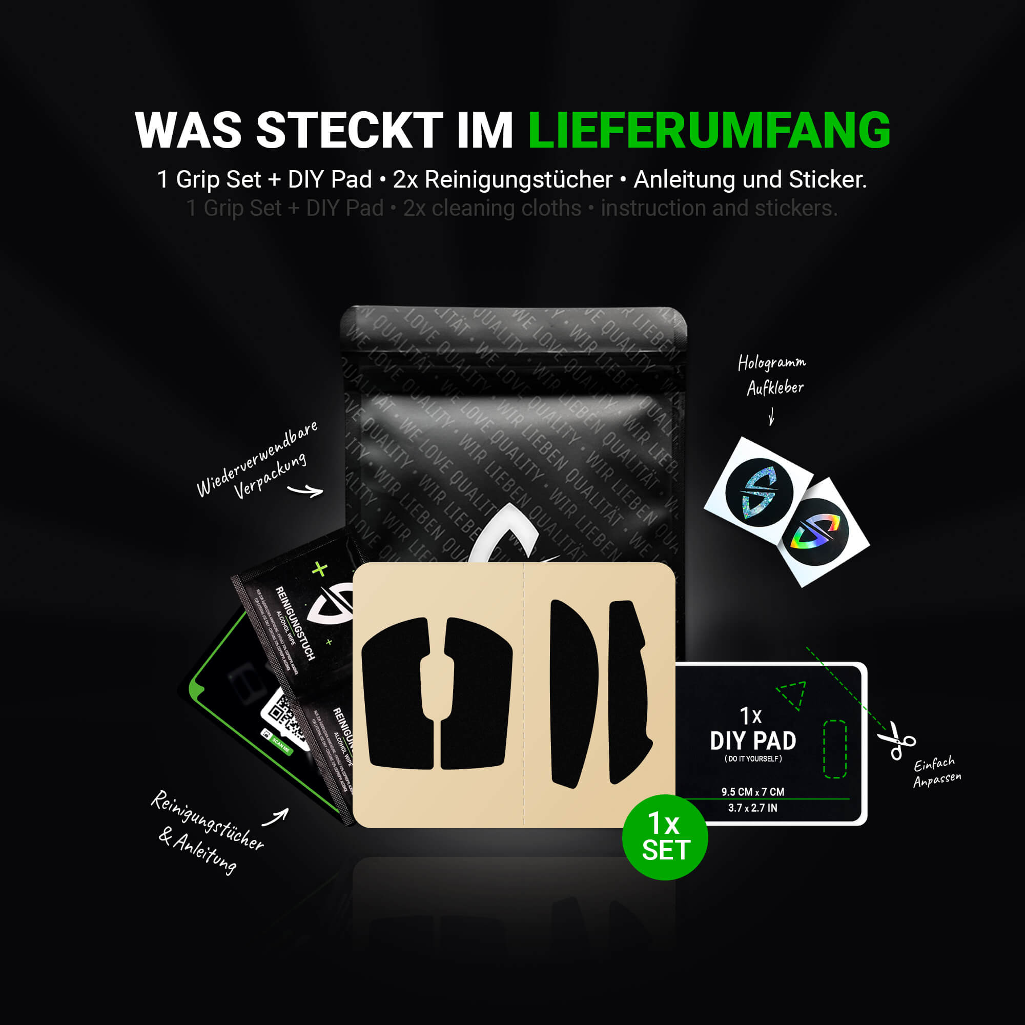Stealth Grip Tape – für Logitech G PRO X Superlight
