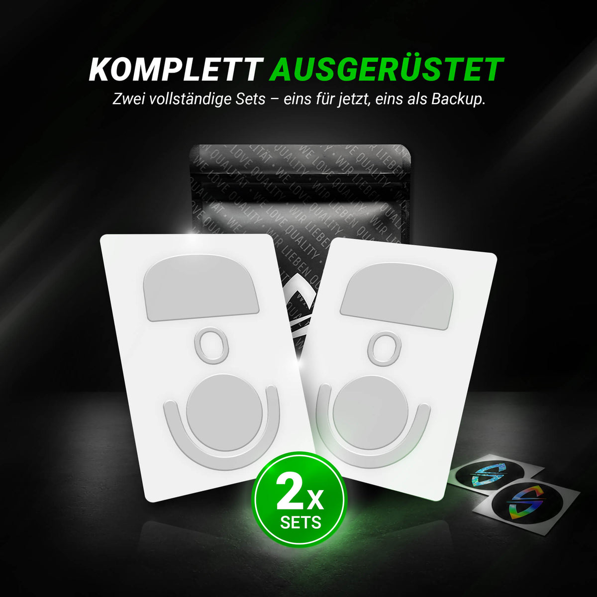 FPS Glides - 2 Sets - for Logitech G PROX Superlight 2c