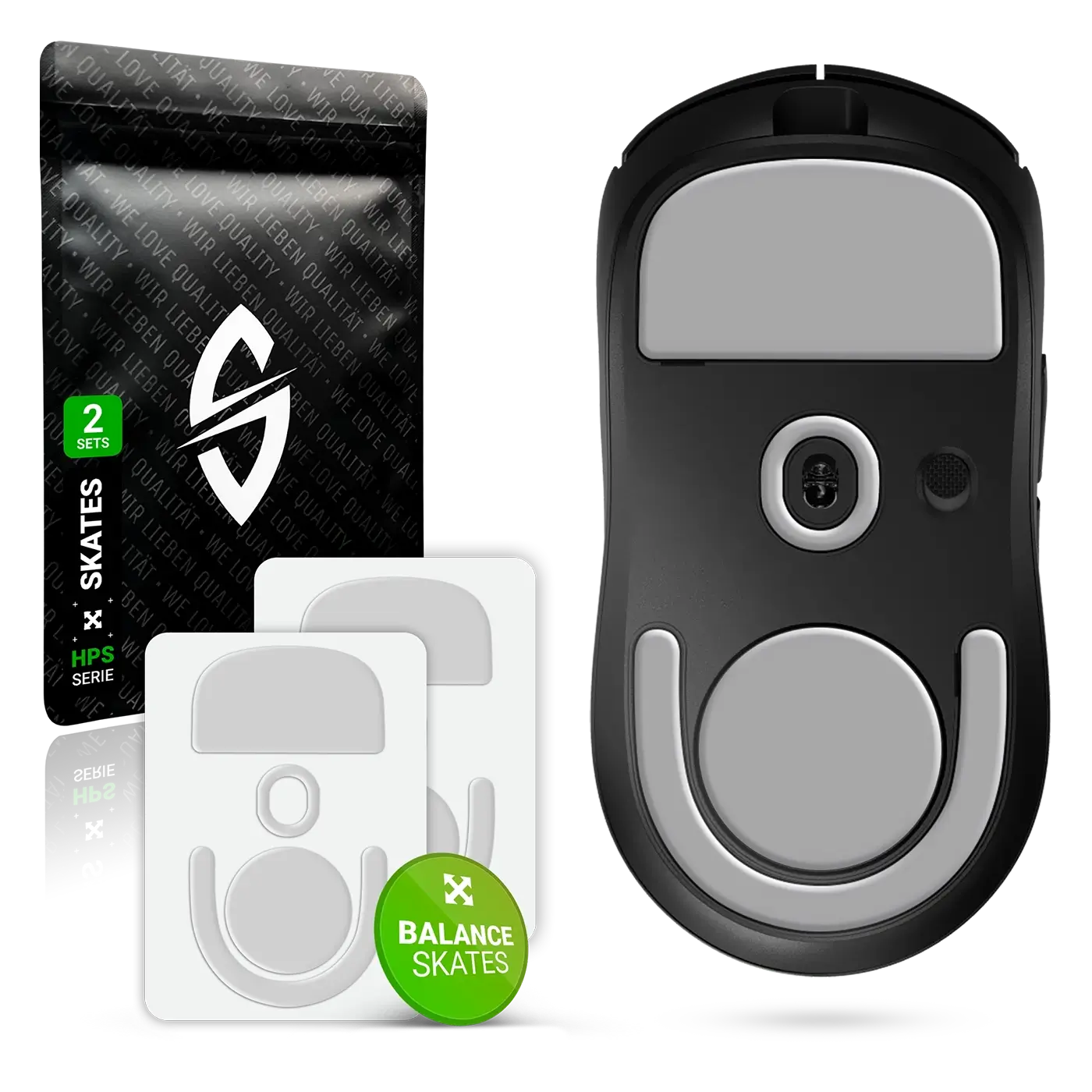 SensoryBoost HPS Mausfüße für Logitech G PRO X2 Superstrike – PTFE, 2er Set