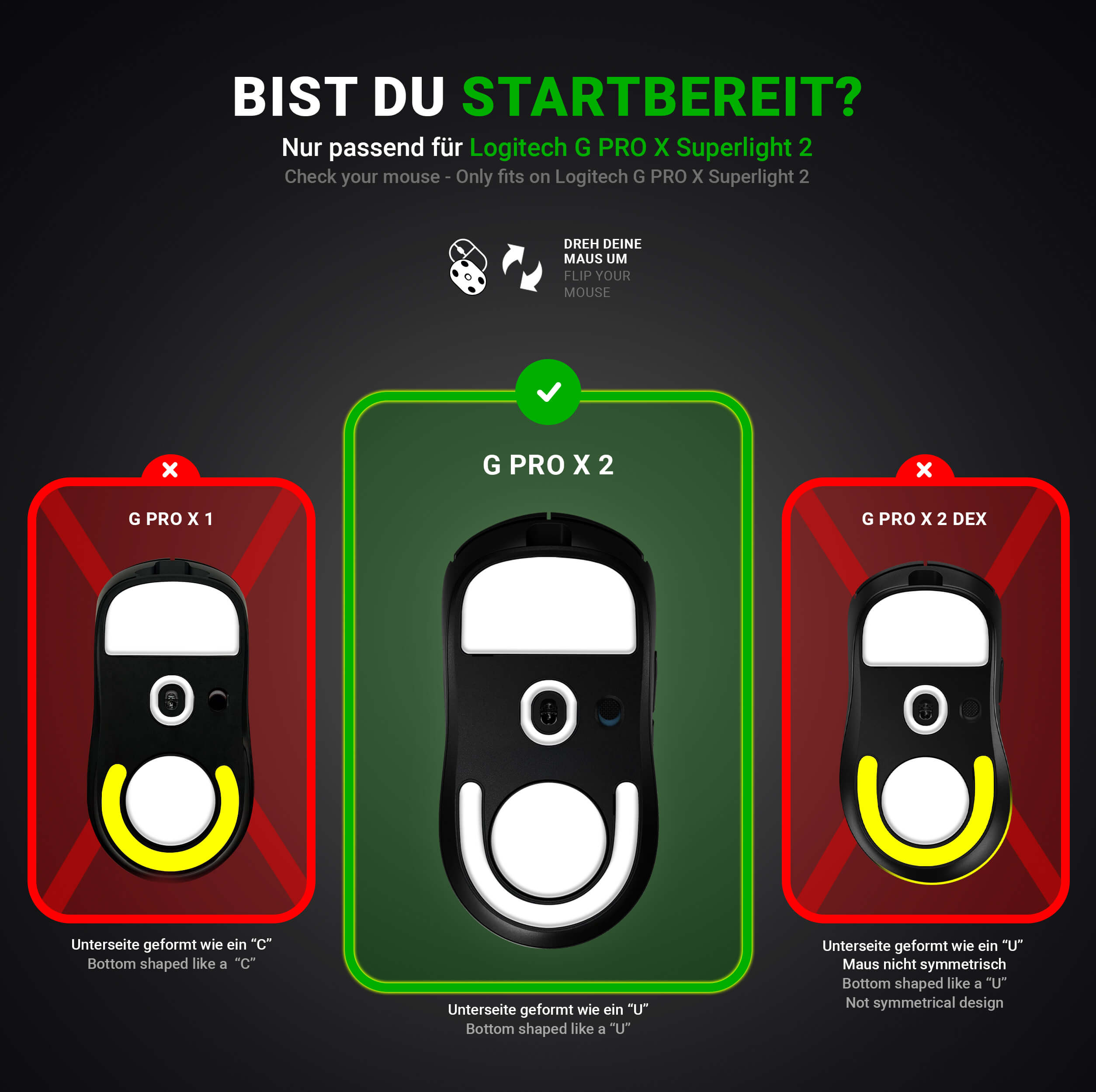DPS Glides (2er Set) – für Logitech G PRO X Superlight 2