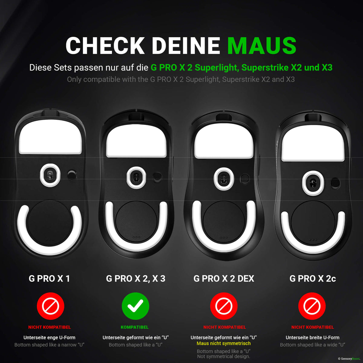 DPS Series – Mausfüße für Logitech G PRO X Superlight 2 – PTFE