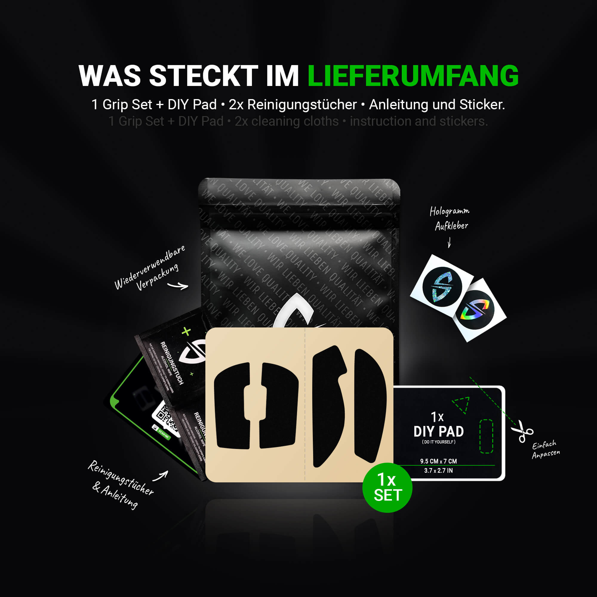 Stealth Grip Tape – für Logitech G PRO X Superlight 2 DEX
