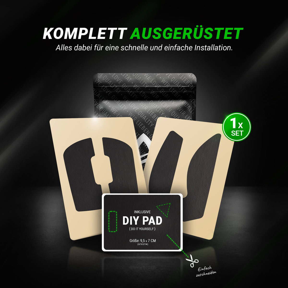 STEALTH Series – Grip Tape für Logitech G PRO X Superlight 2 DEX (Pre-Cut)