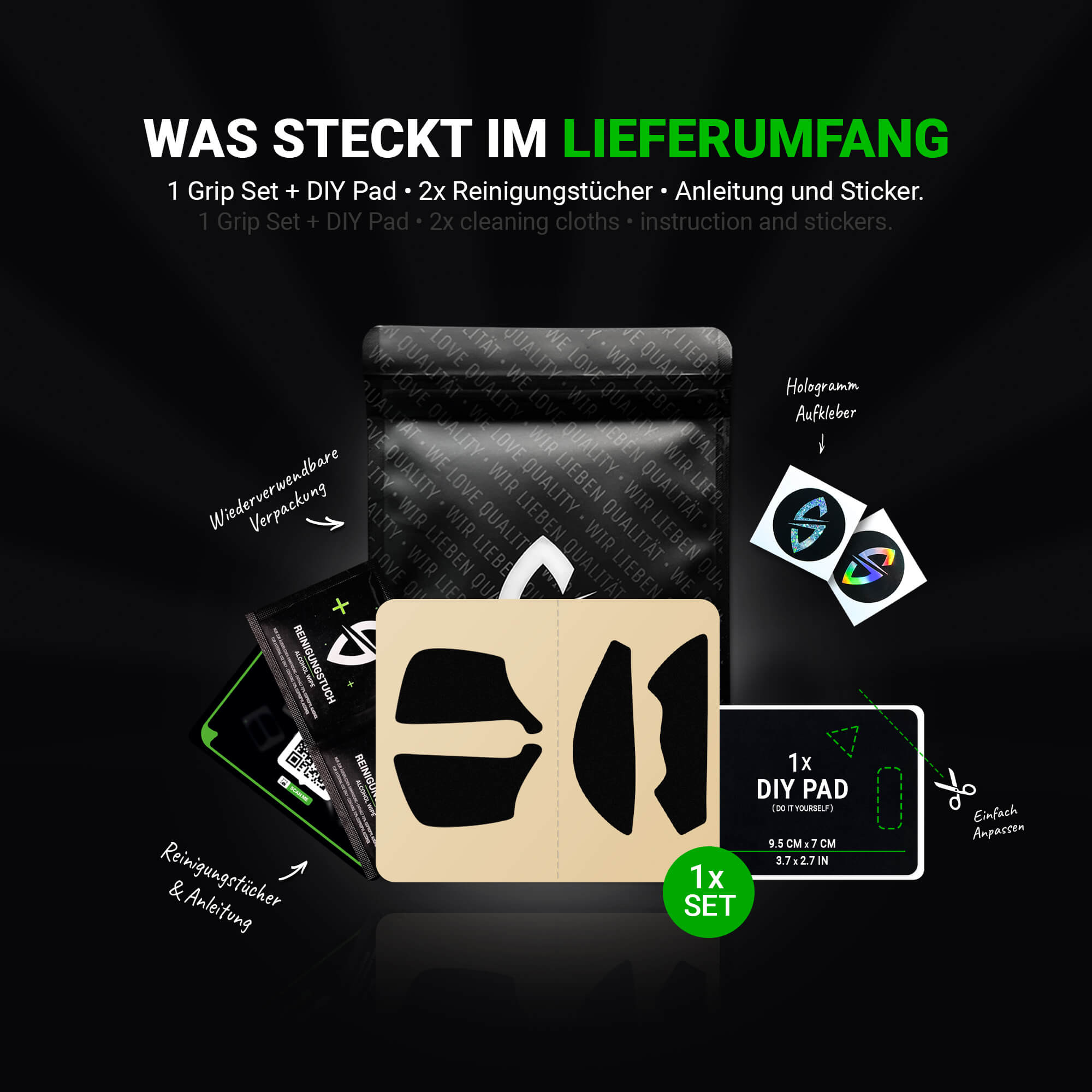 Stealth Grip Tape – für Glorious Model D
