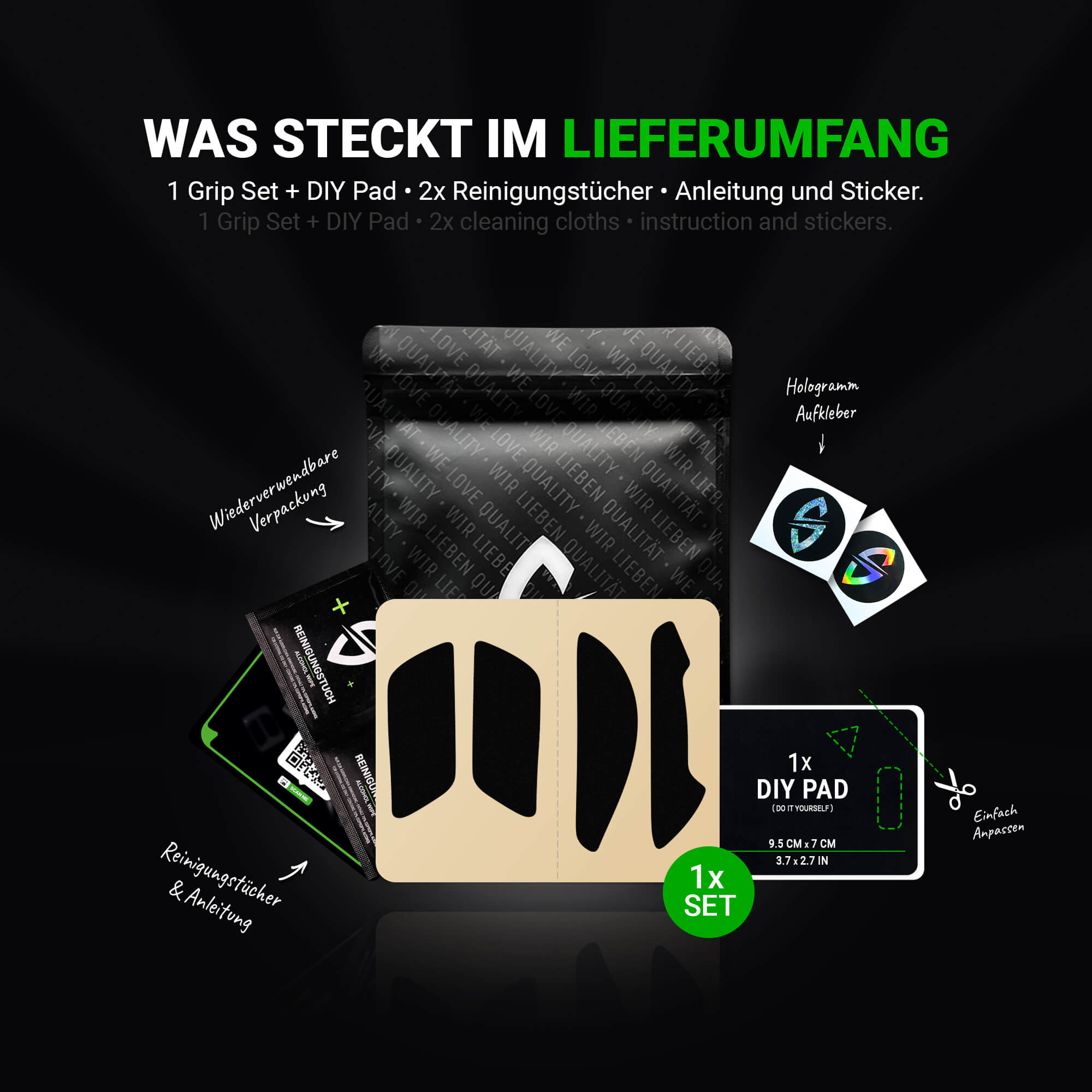 Stealth Grip Tape – für HyperX Pulsefire Haste