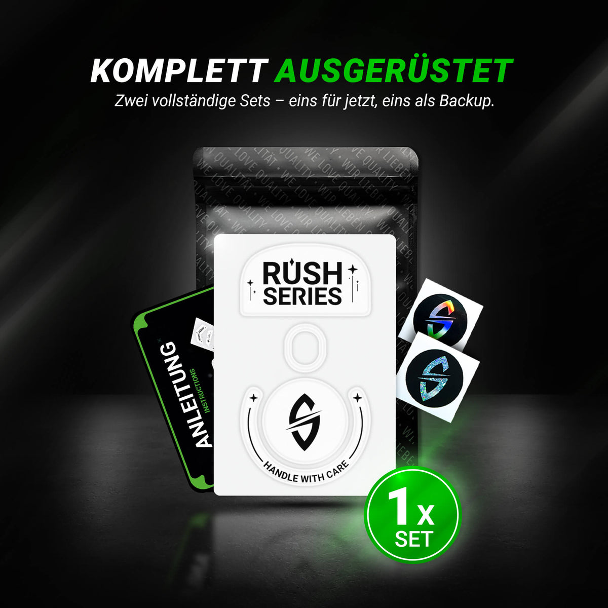 RUSH Series – Mausfüße für Logitech G PRO X Superlight – Glas (Aluminosilikat)