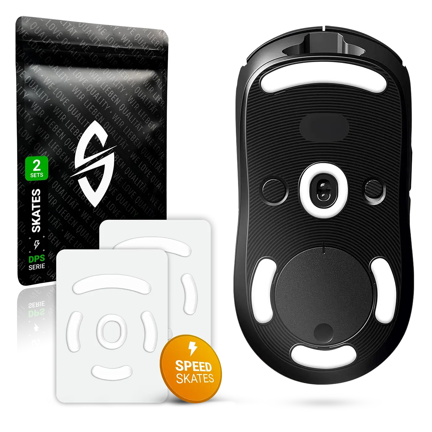 SensoryBoost DPS Mausfüße für Logitech G PRO Wireless, G PRO 2 Lightspeed – PTFE, 2er Set