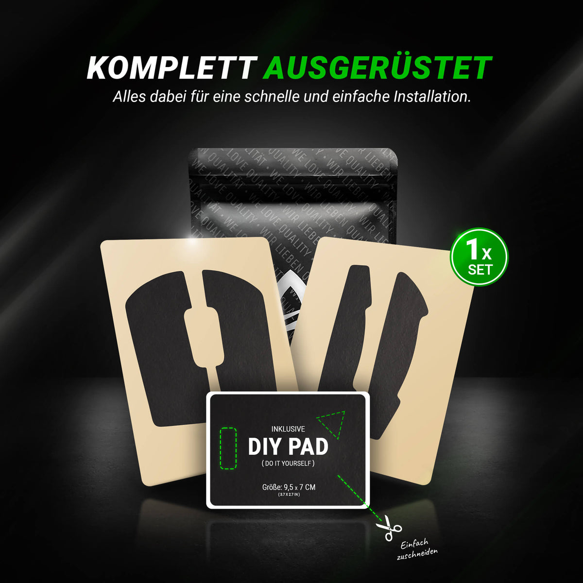 STEALTH Series – Grip Tape für Logitech G PRO Wireless (Pre-Cut)