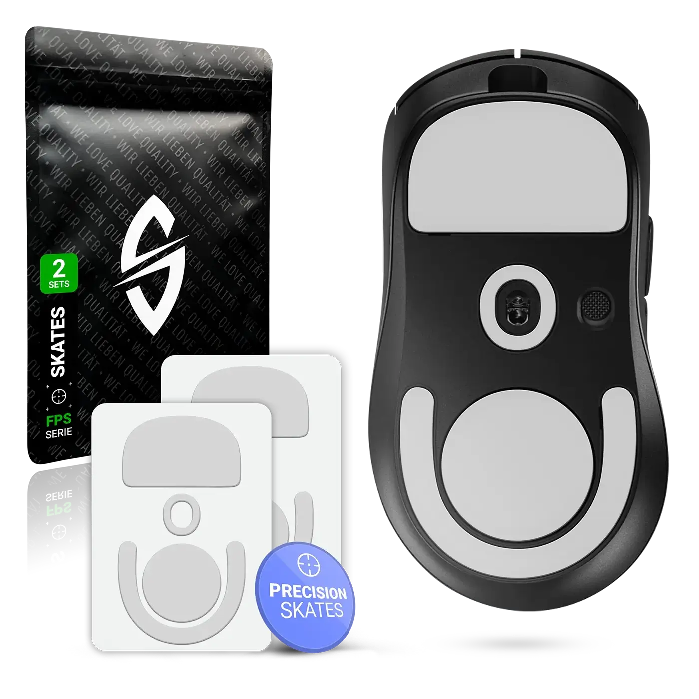 SensoryBoost DPS Glides para Logitech G502 Lightspeed (2 Juegos), pies de ratón, Bordes