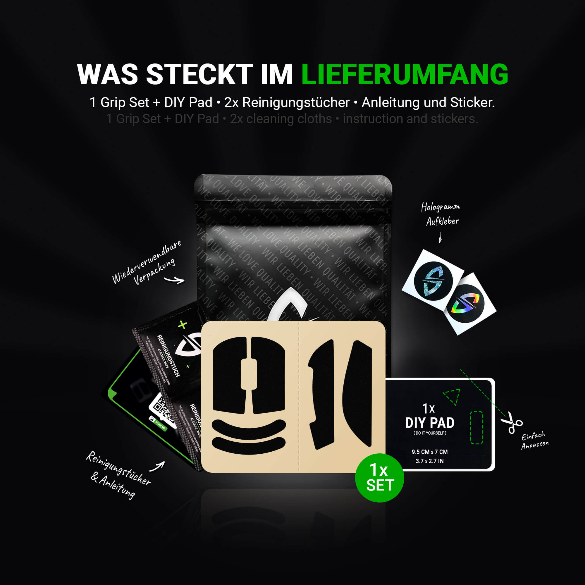 Stealth Grip Tape – für Logitech G PRO X Superlight 2c