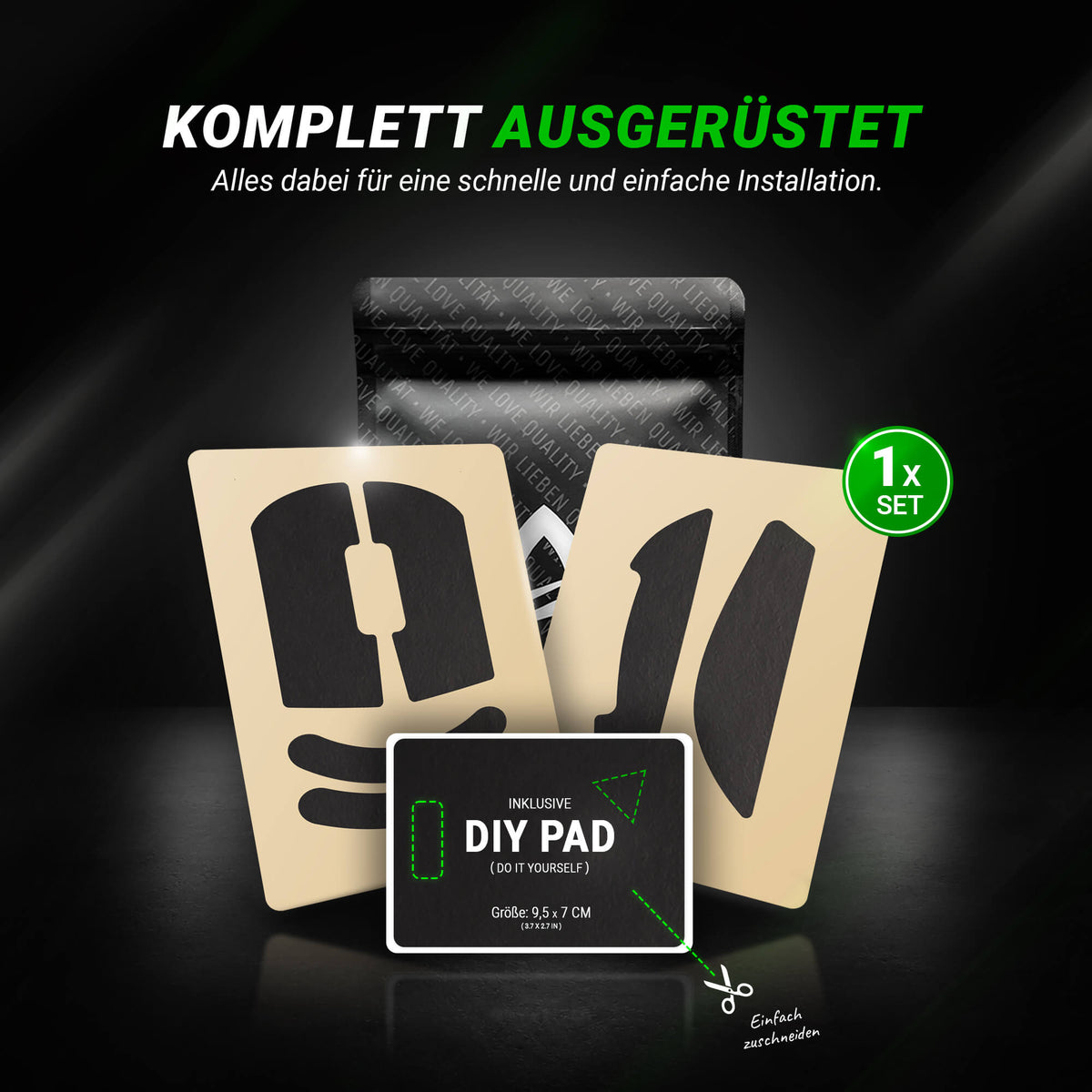 STEALTH Series – Grip Tape für Logitech G PRO X Superlight 2c (Pre-Cut)