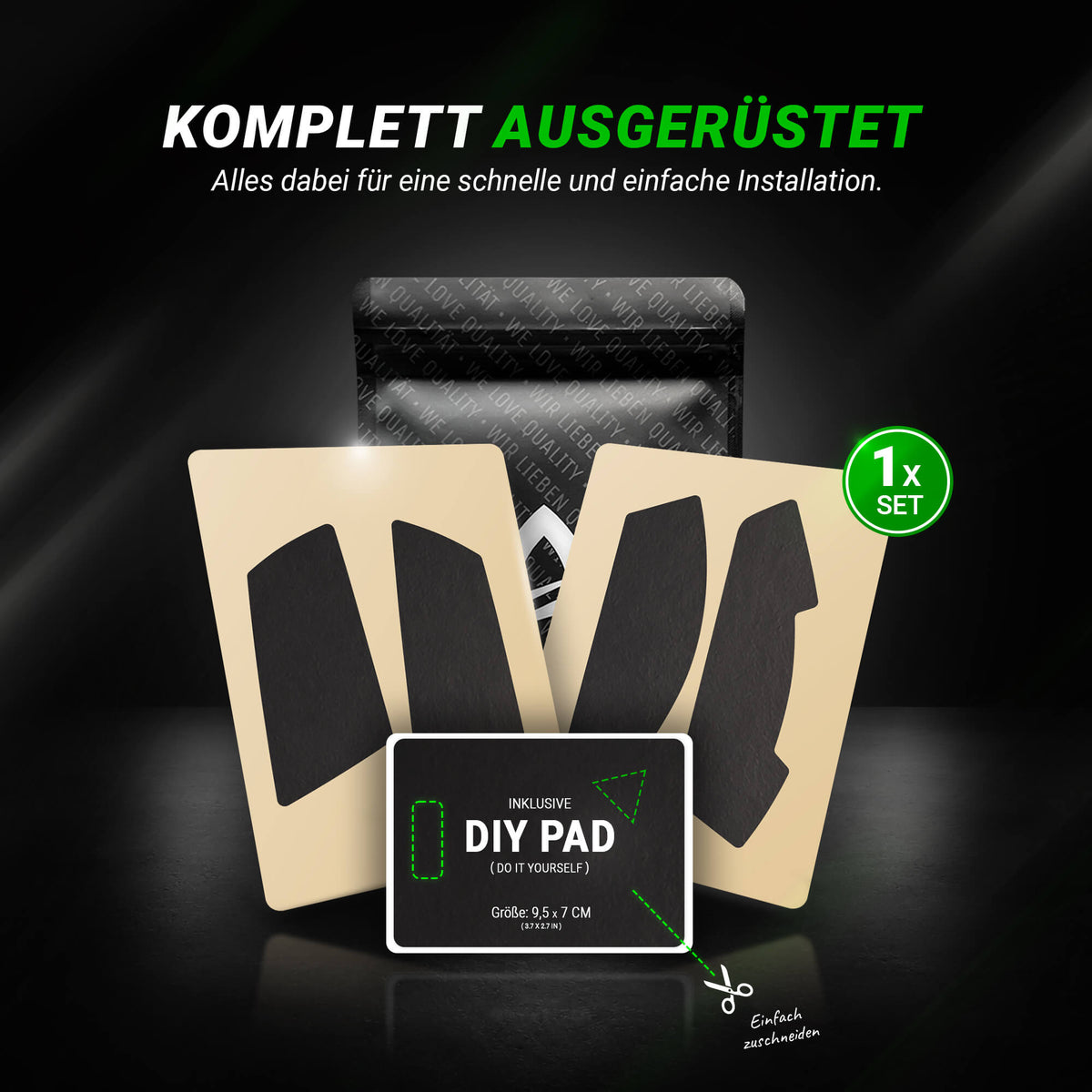 STEALTH Series – Grip Tape für Logitech G305, G203 & G PRO (Pre-Cut)