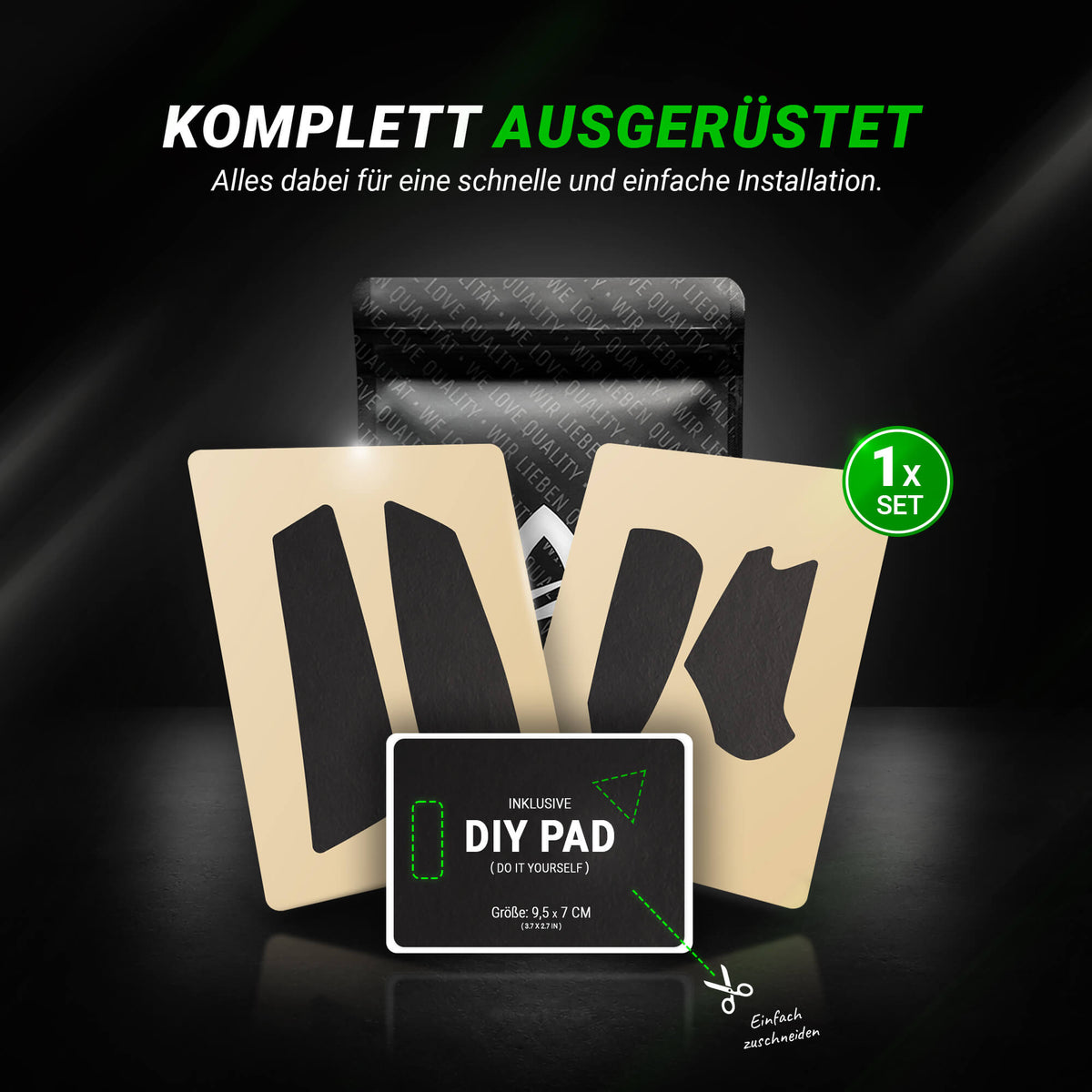 STEALTH Series – Grip Tape für Logitech G502 X Plus, Lightspeed (Pre-Cut)