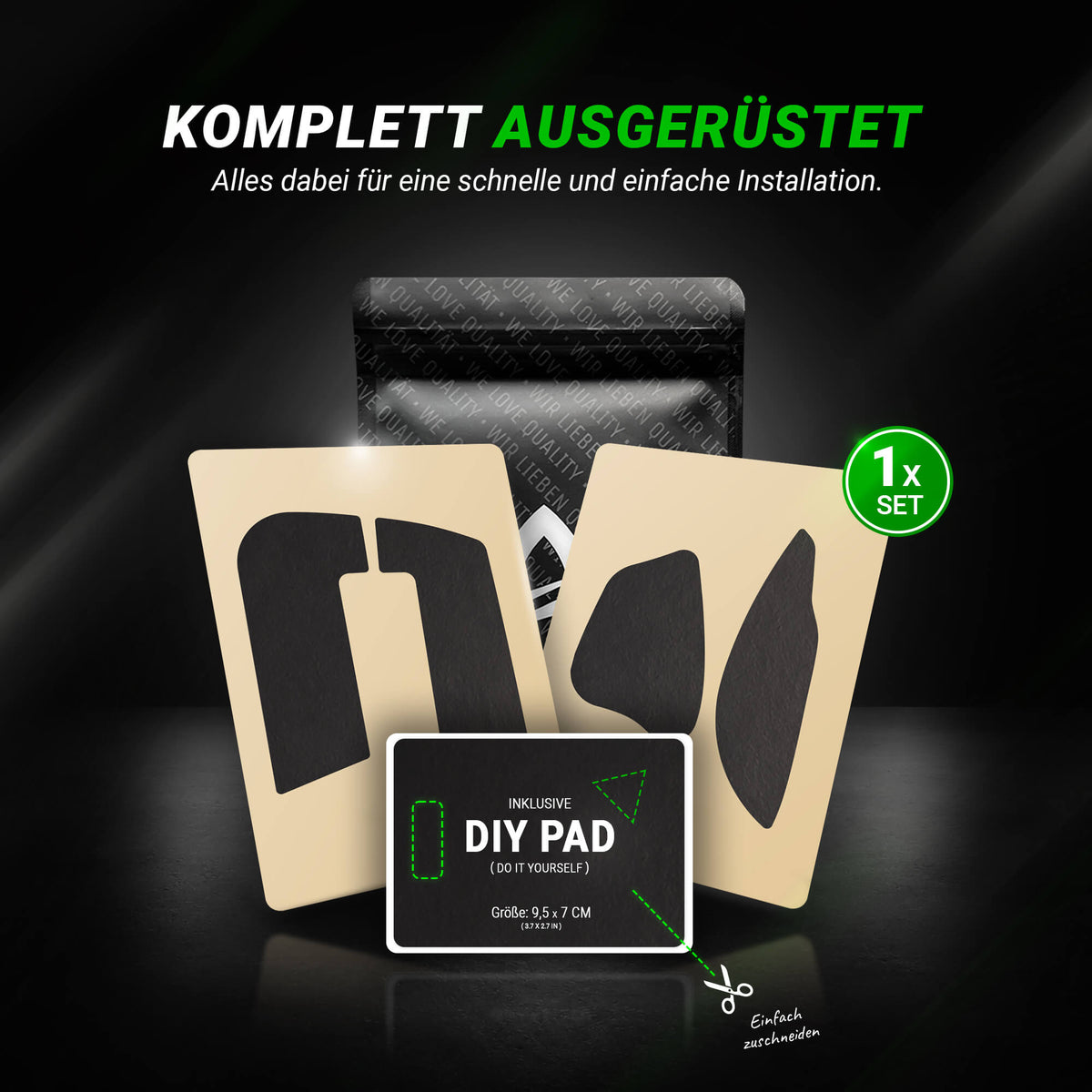 STEALTH Series – Grip Tape für Logitech MX Master 3s (Pre-Cut)