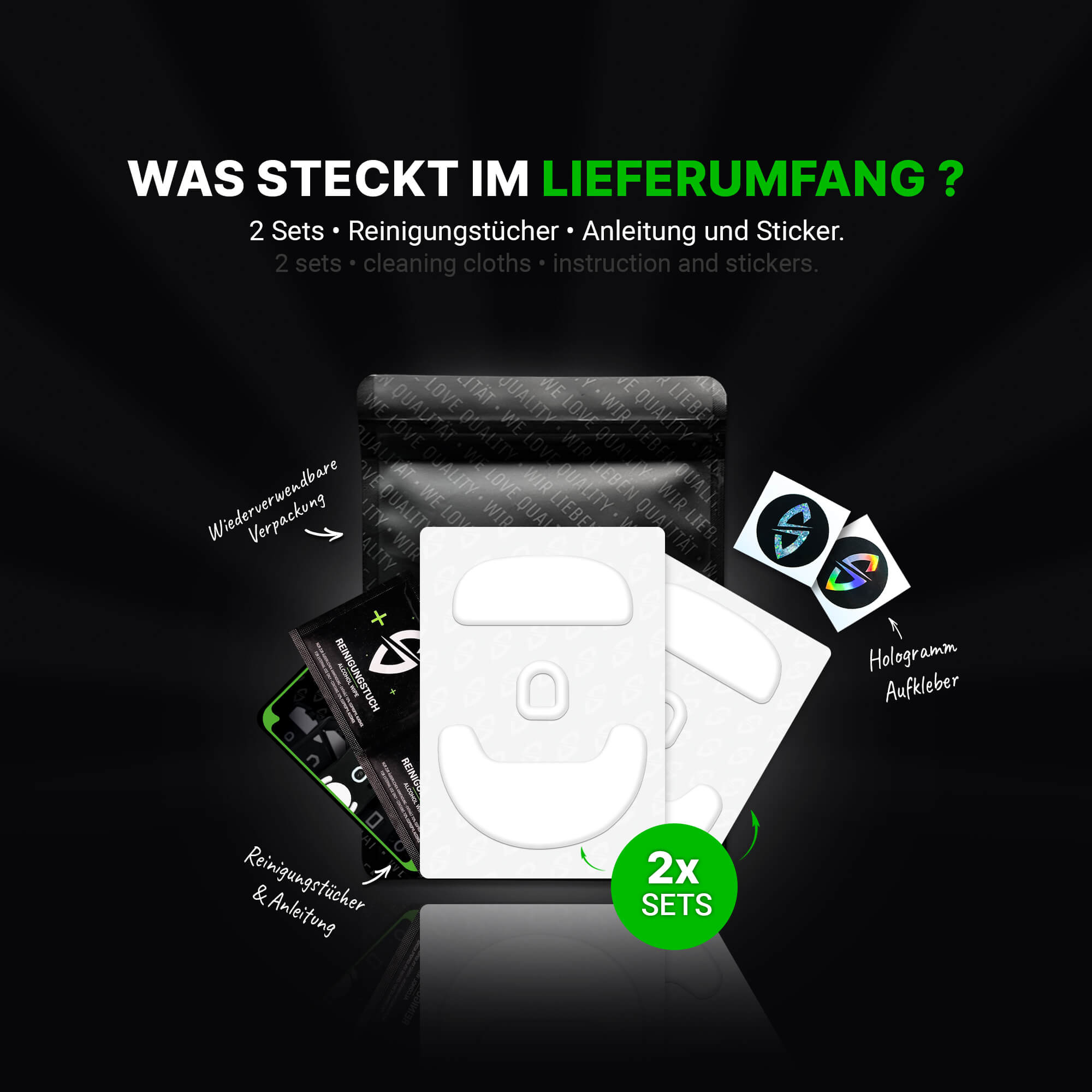 DPS Glides (2er Set) – für Endgame Gear OP1we