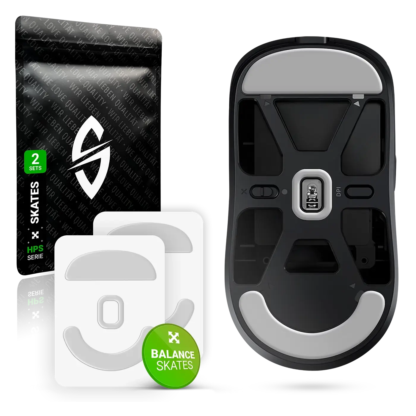 HPS Series – Mausfüße für Pulsar X2, X2A, X2H, X2V2 – PTFE