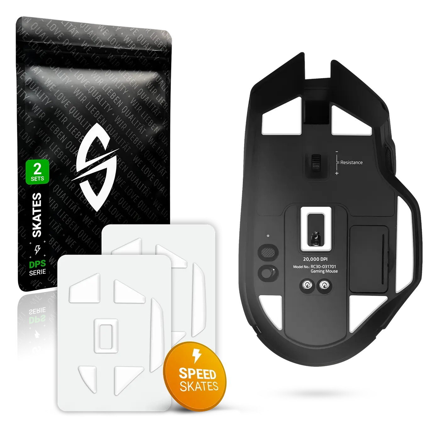 DPS Series – Mausfüße für Razer Basilisk Ultimate – PTFE, 2er Set