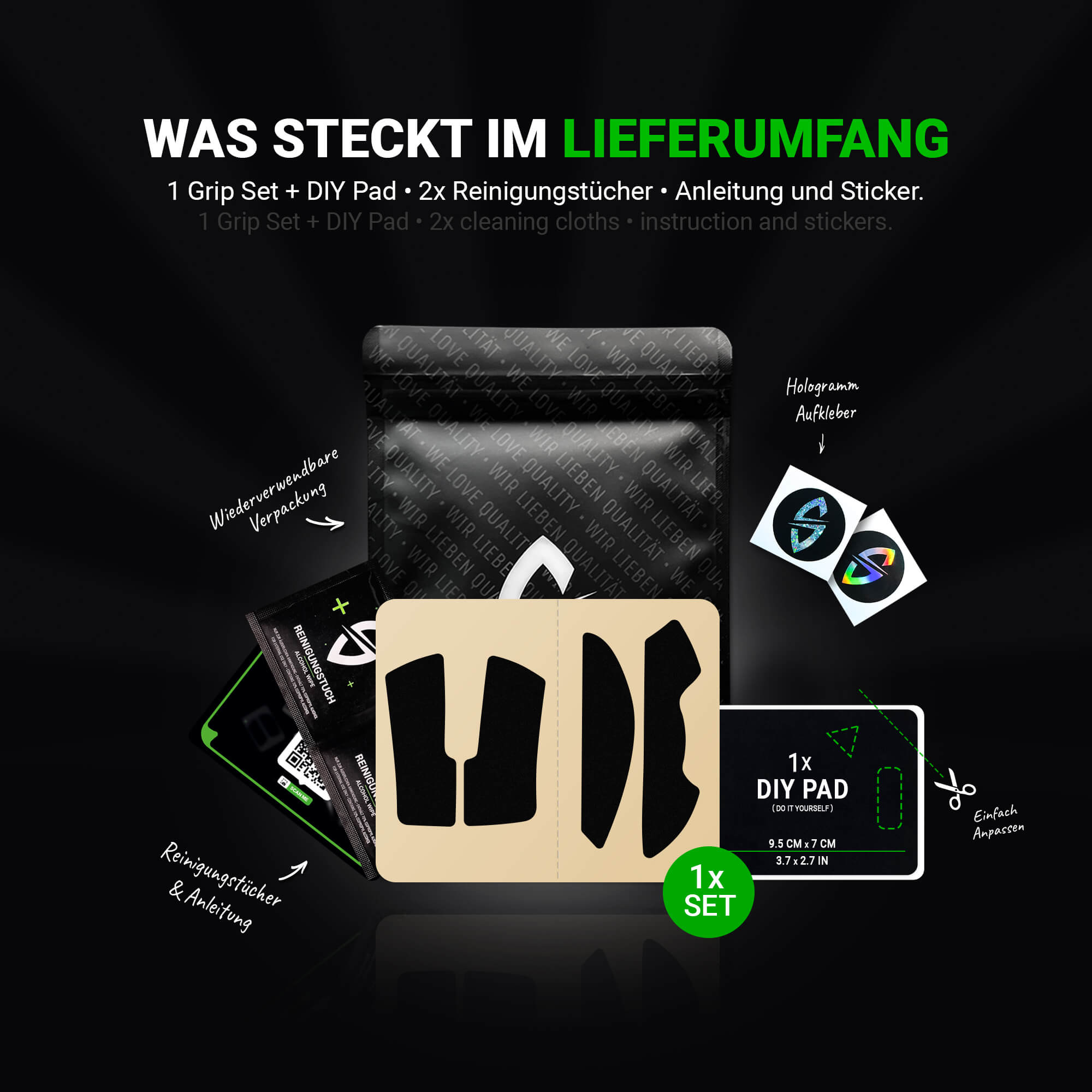 SensoryBoost Stealth Grip Tape für Razer DeathAdder V3 Pro (Pre-Cut)