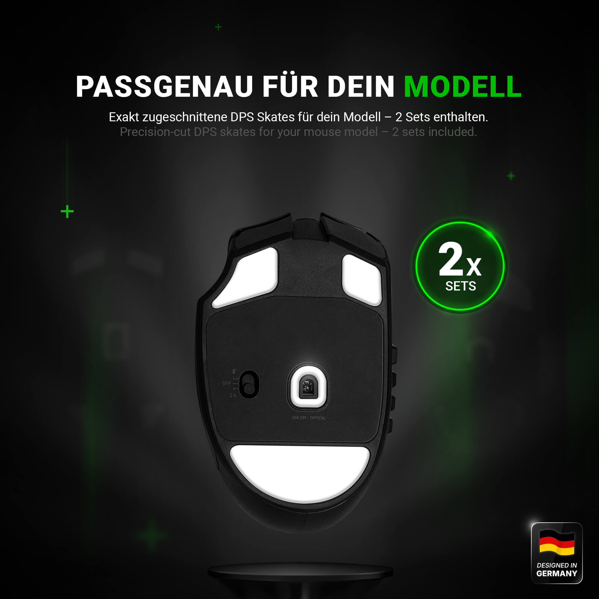 DPS Series – Mausfüße für Razer Naga V2 Hyperspeed – PTFE