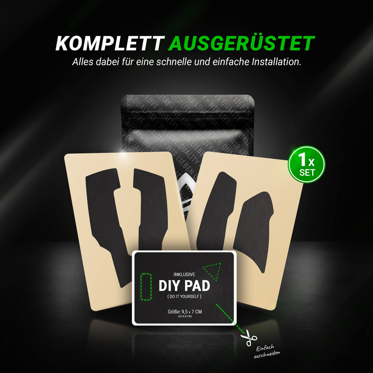 STEALTH Series – Grip Tape für Roccat Kone AIMO (Pre-Cut)