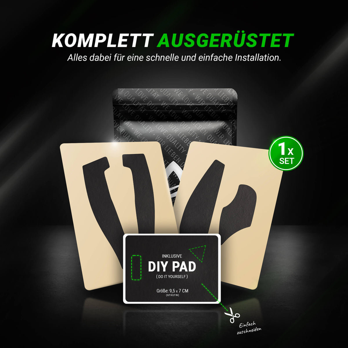 STEALTH Series – Grip Tape für Roccat Kone EMP (Pre-Cut)